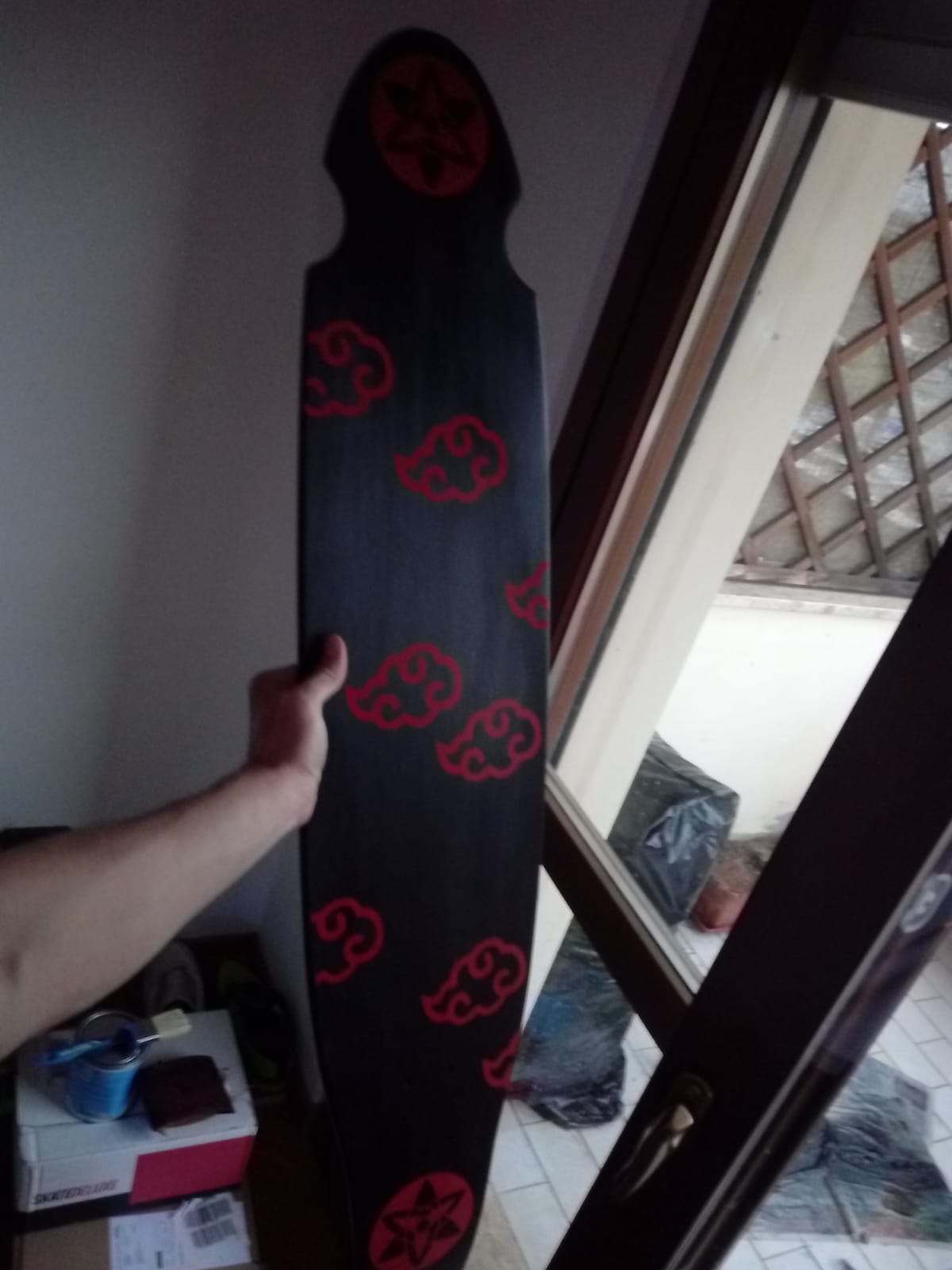 What y'all think of my renewed longboard deck? r/Naruto