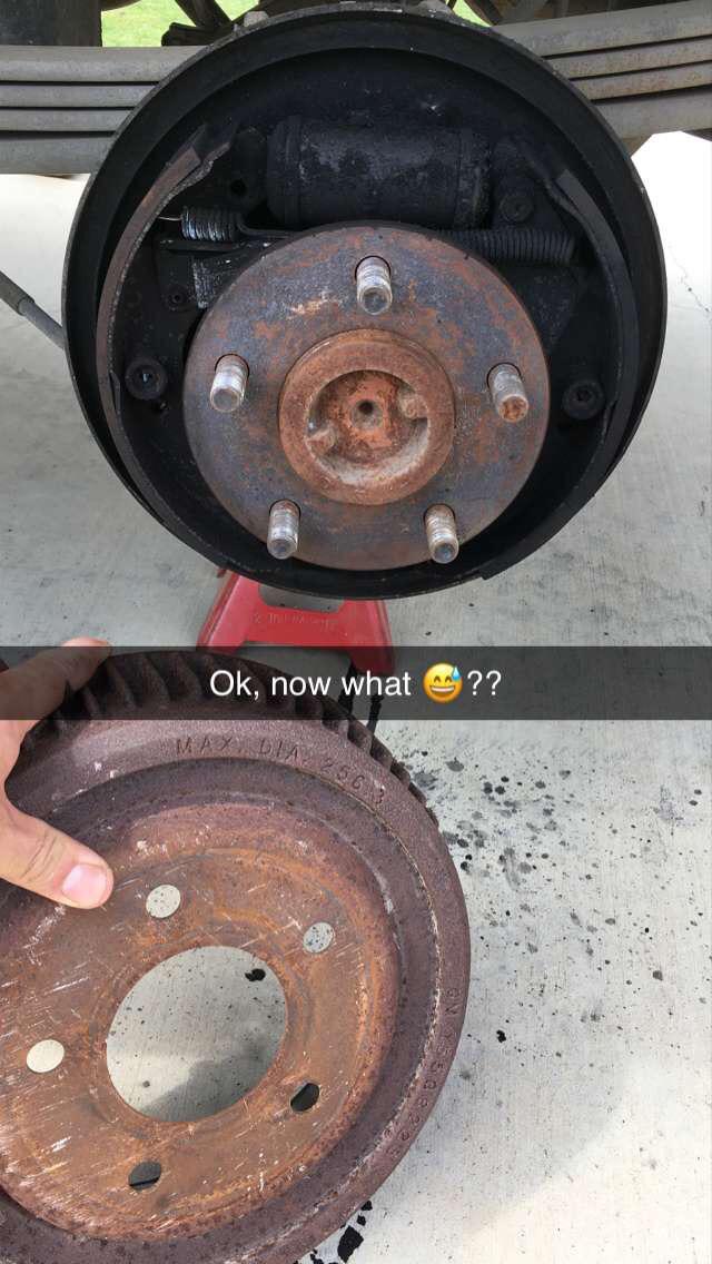 92 c1500 108k miles brakes suddenly dragging, otherwise stopped on a