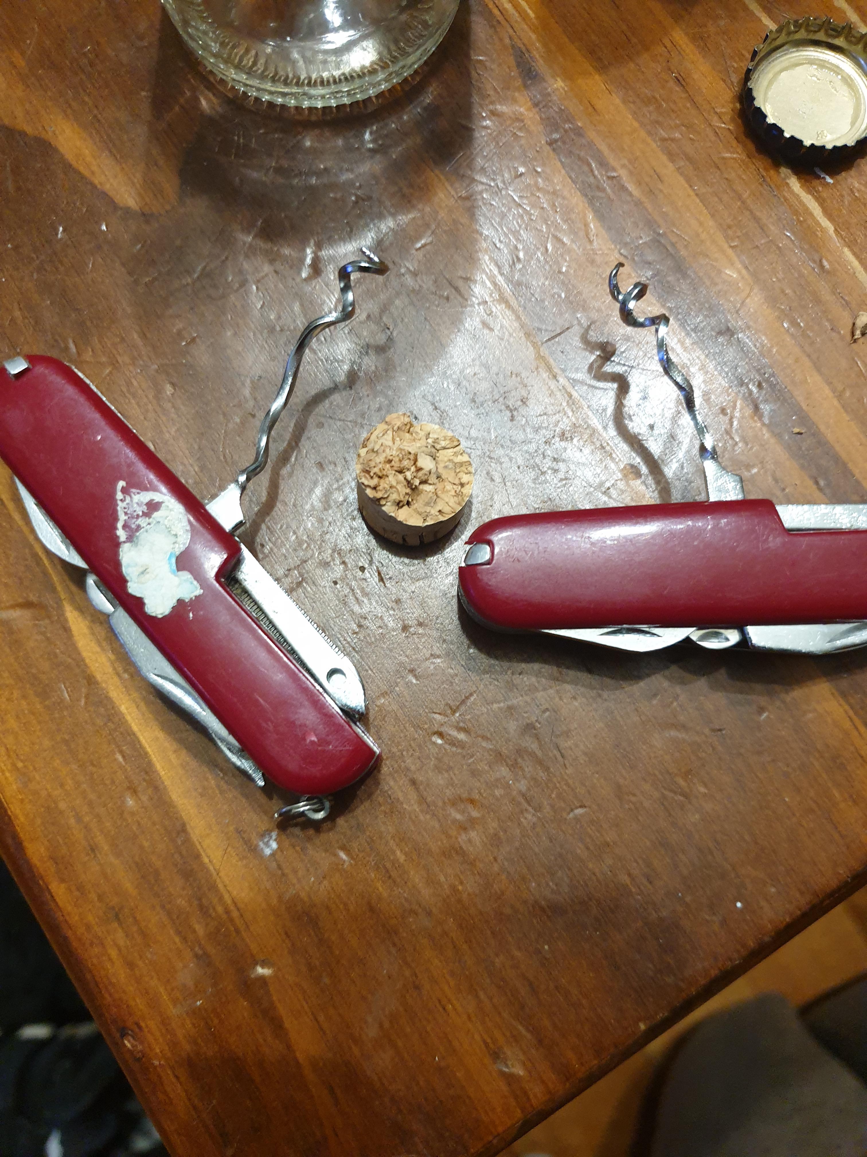 The cork in my wine was a little tight. r/mildyinteresting