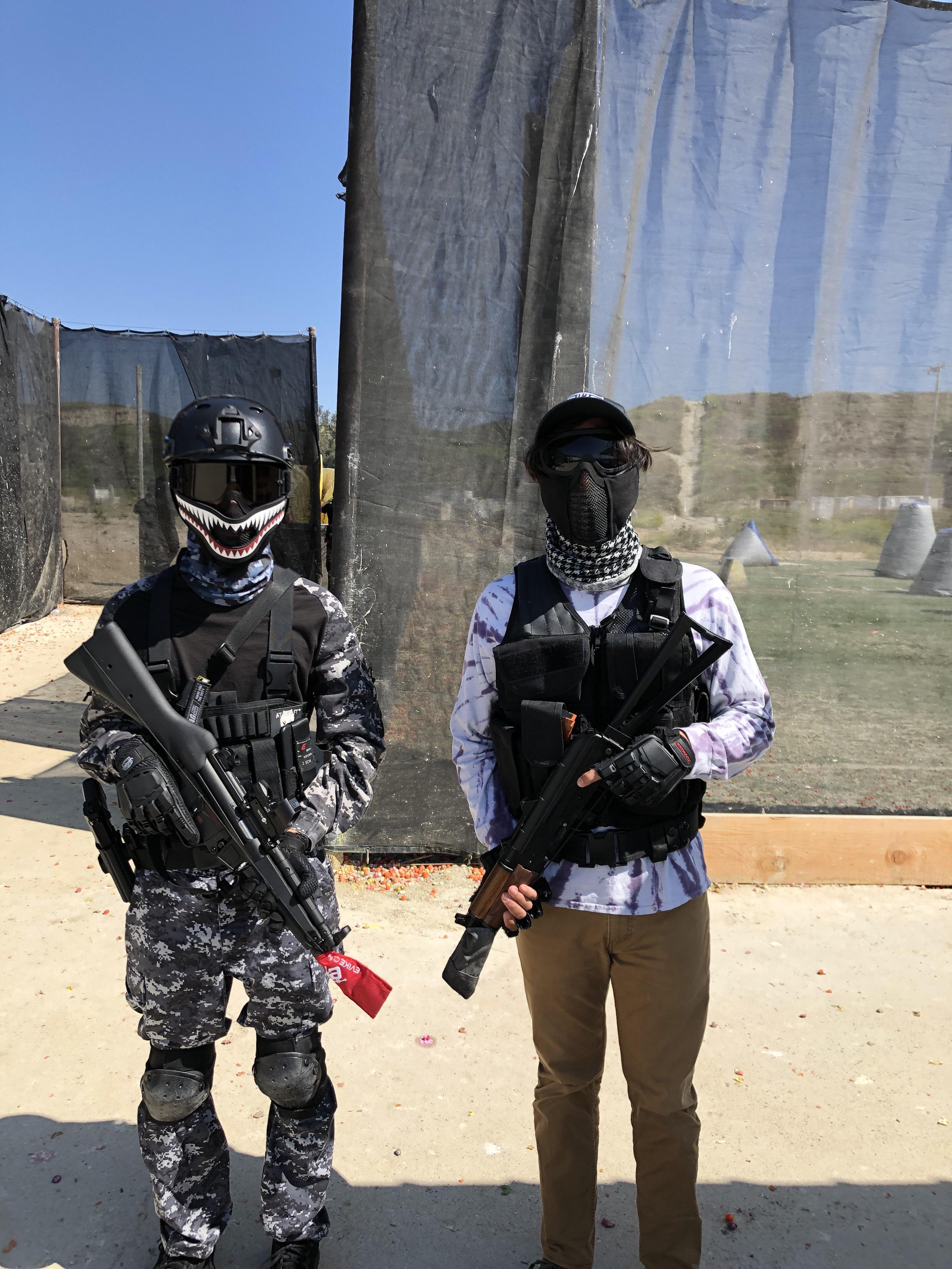 Took my friend airsofting for the first time r/airsoft