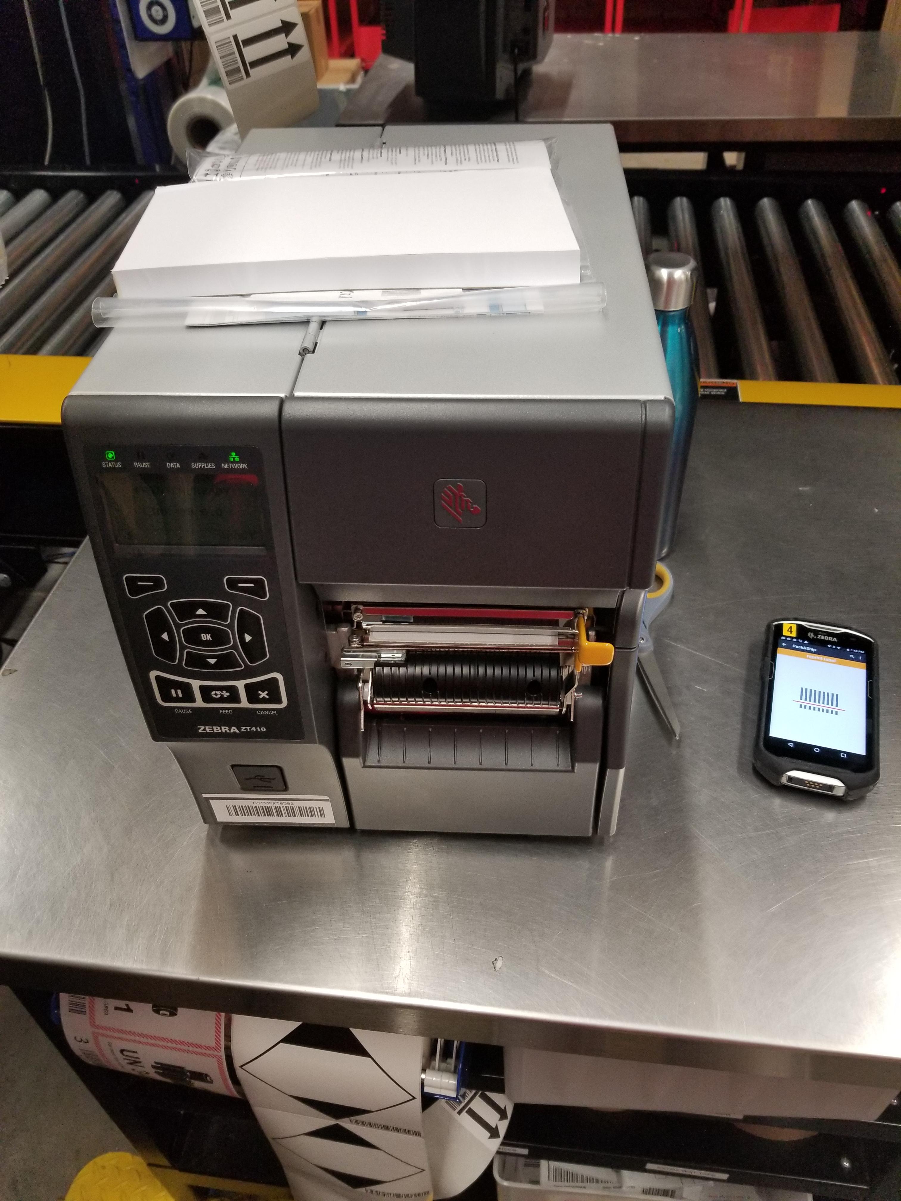 My Ship From Store got new printers today. They only print out the