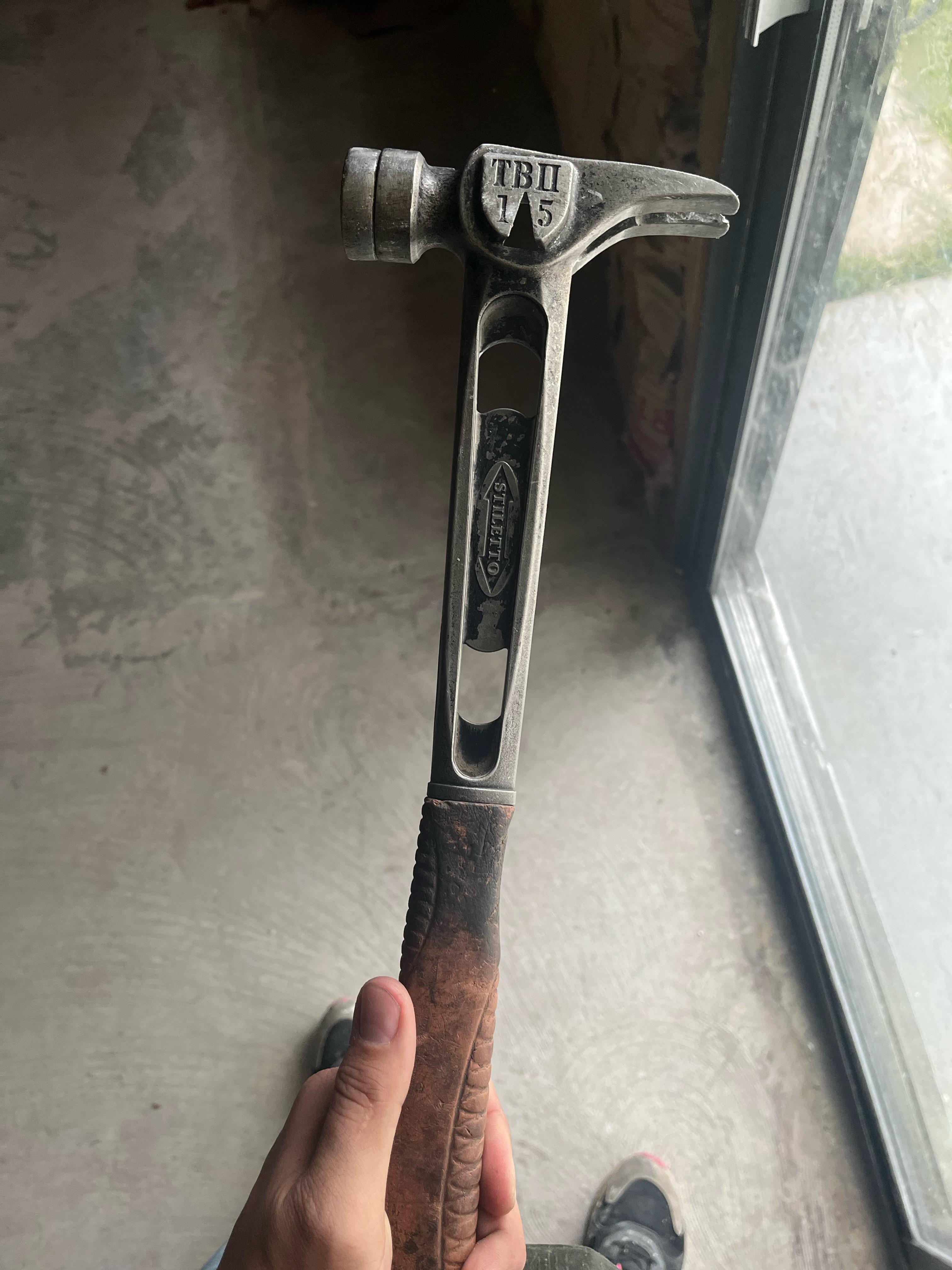 Stiletto TBII framing hammer, used daily for almost 20 years. r