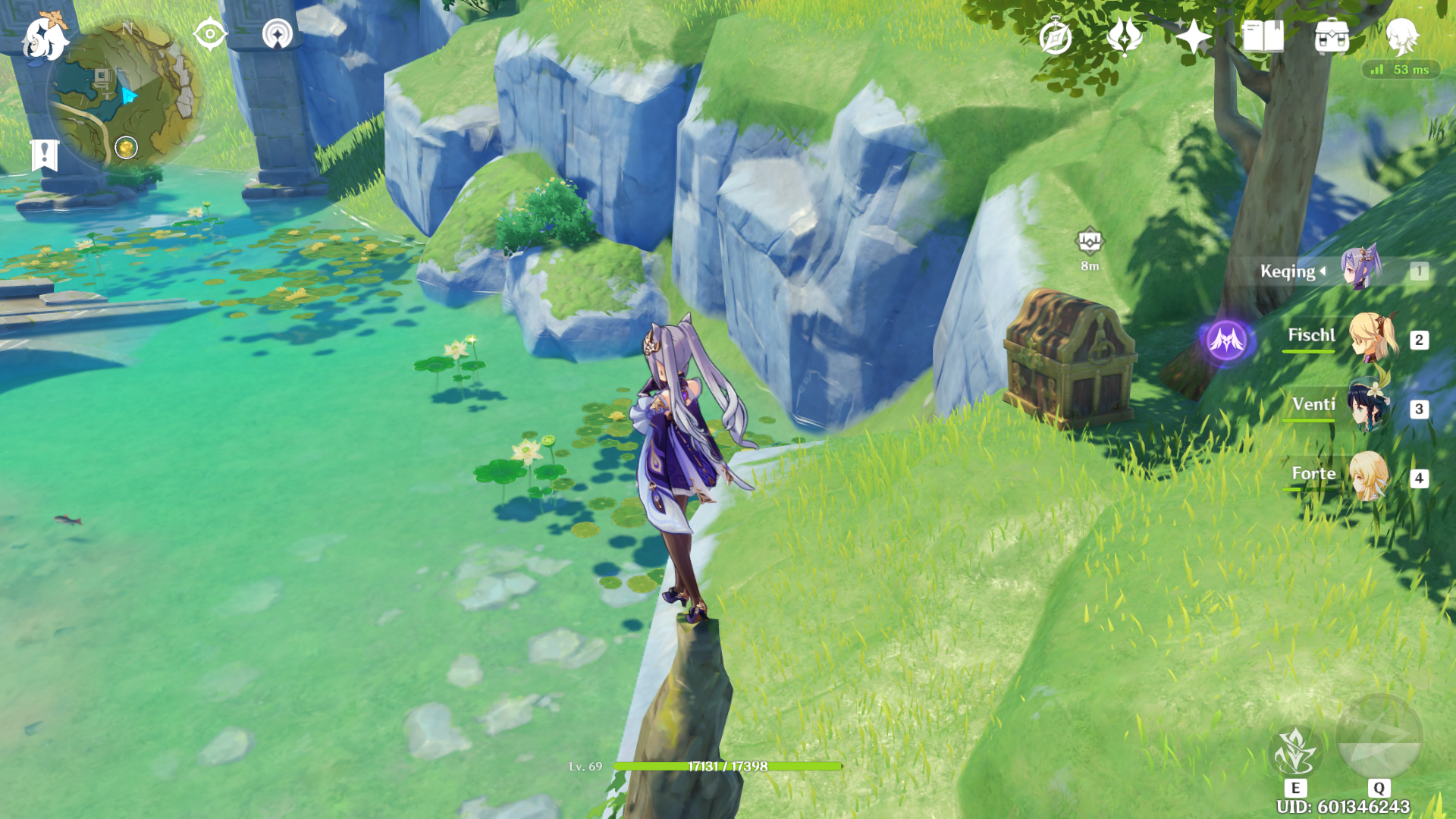 If you stand on this dead branch a precious chest will spawn r