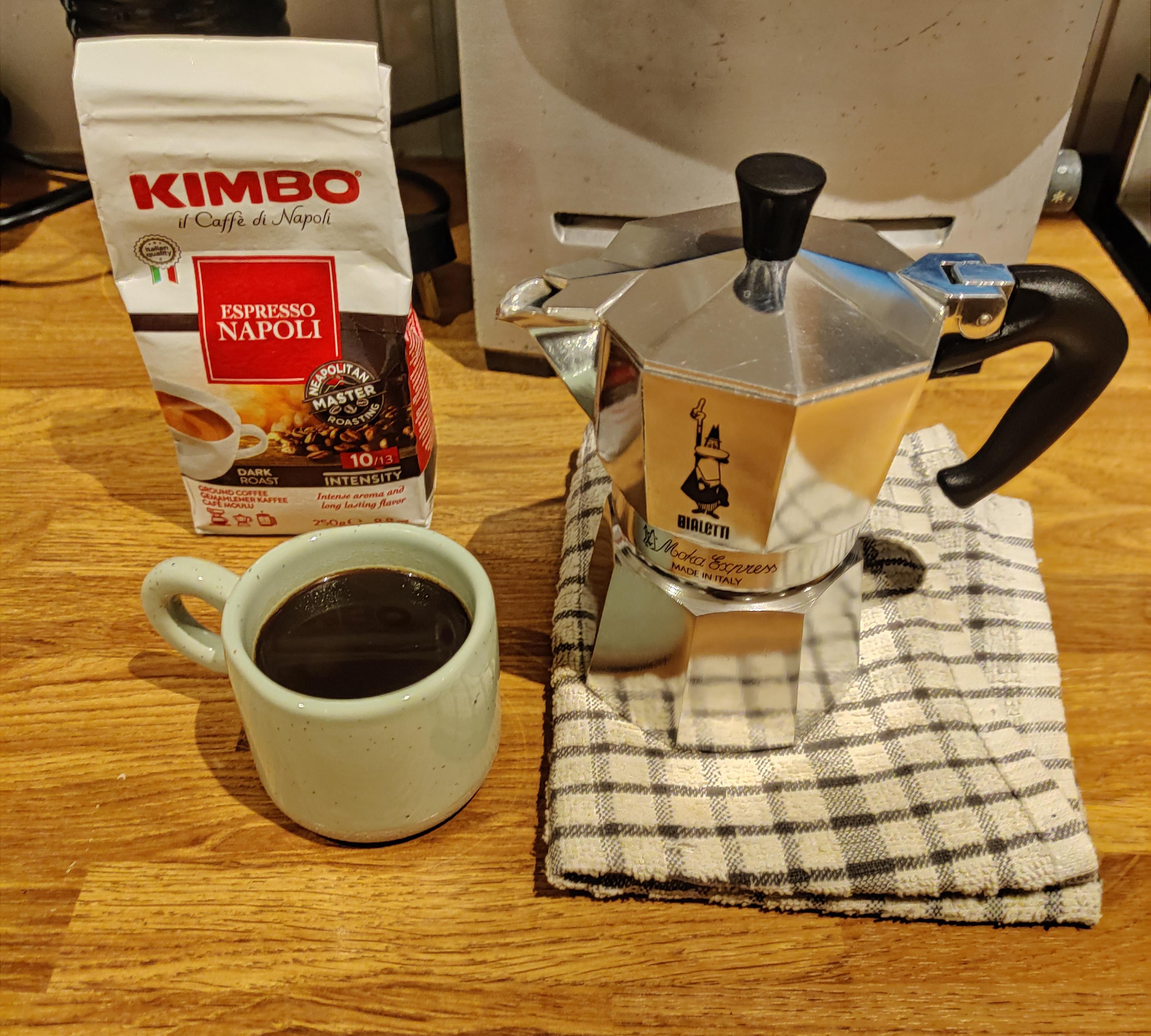 Really Enjoying This Kimbo Coffee. ) r/mokapot