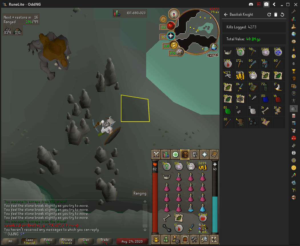 I'm the guy that went 4k dry on basilisk jaw on task. Today the grind