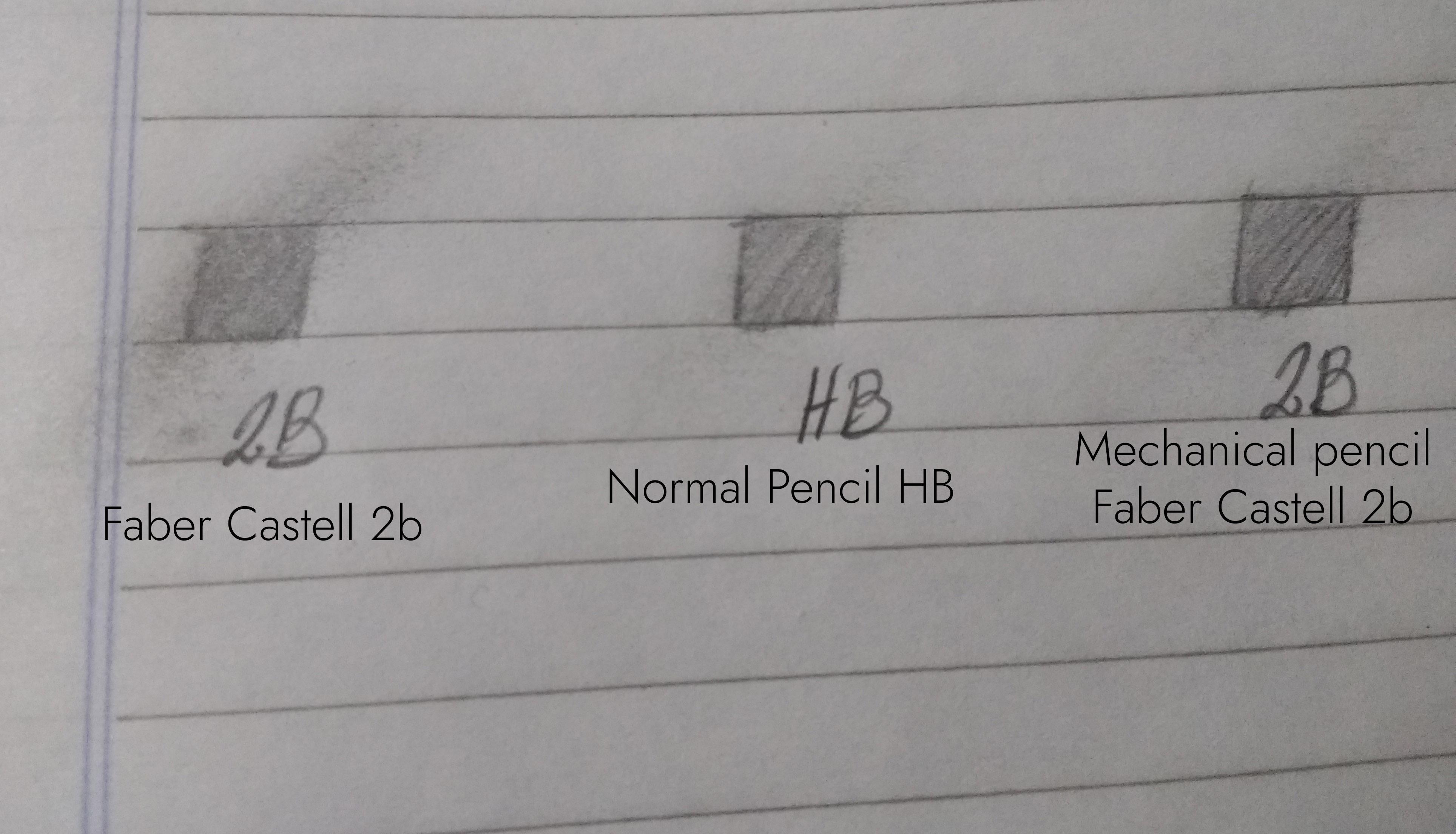 Can someone a pencil that is a little darker than a normal HB