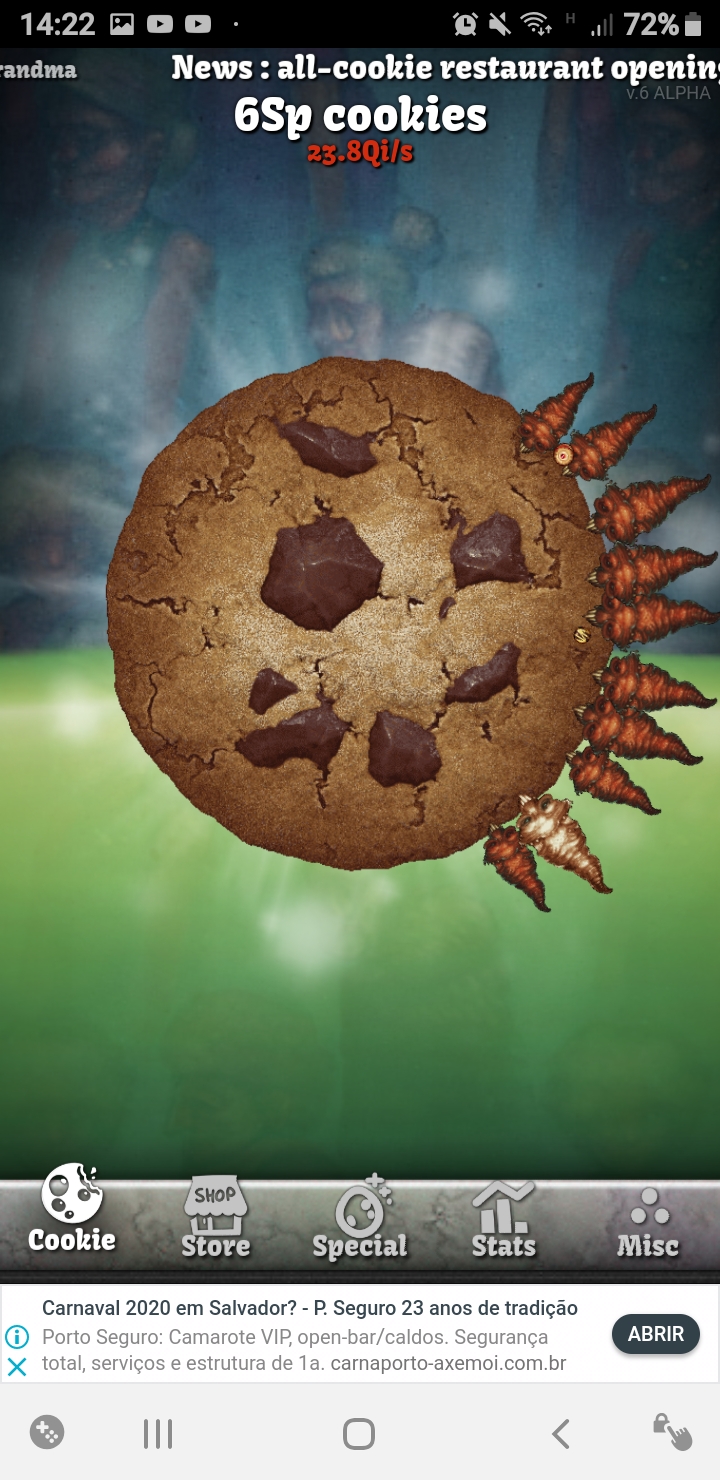 My first golden wrinkler! CookieClicker