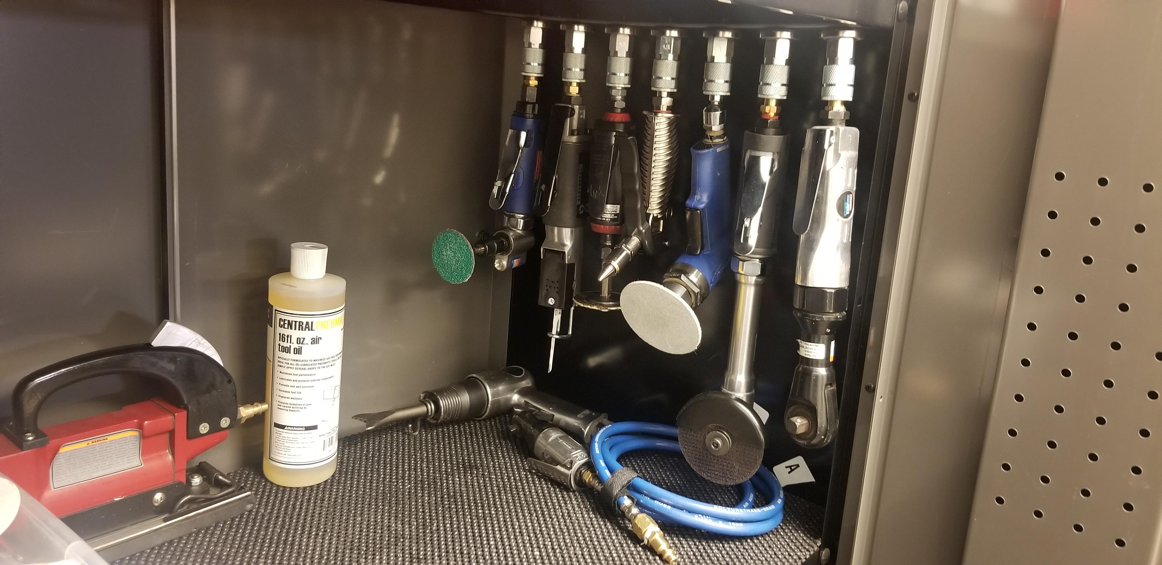 air tool rack I made... r/Tools