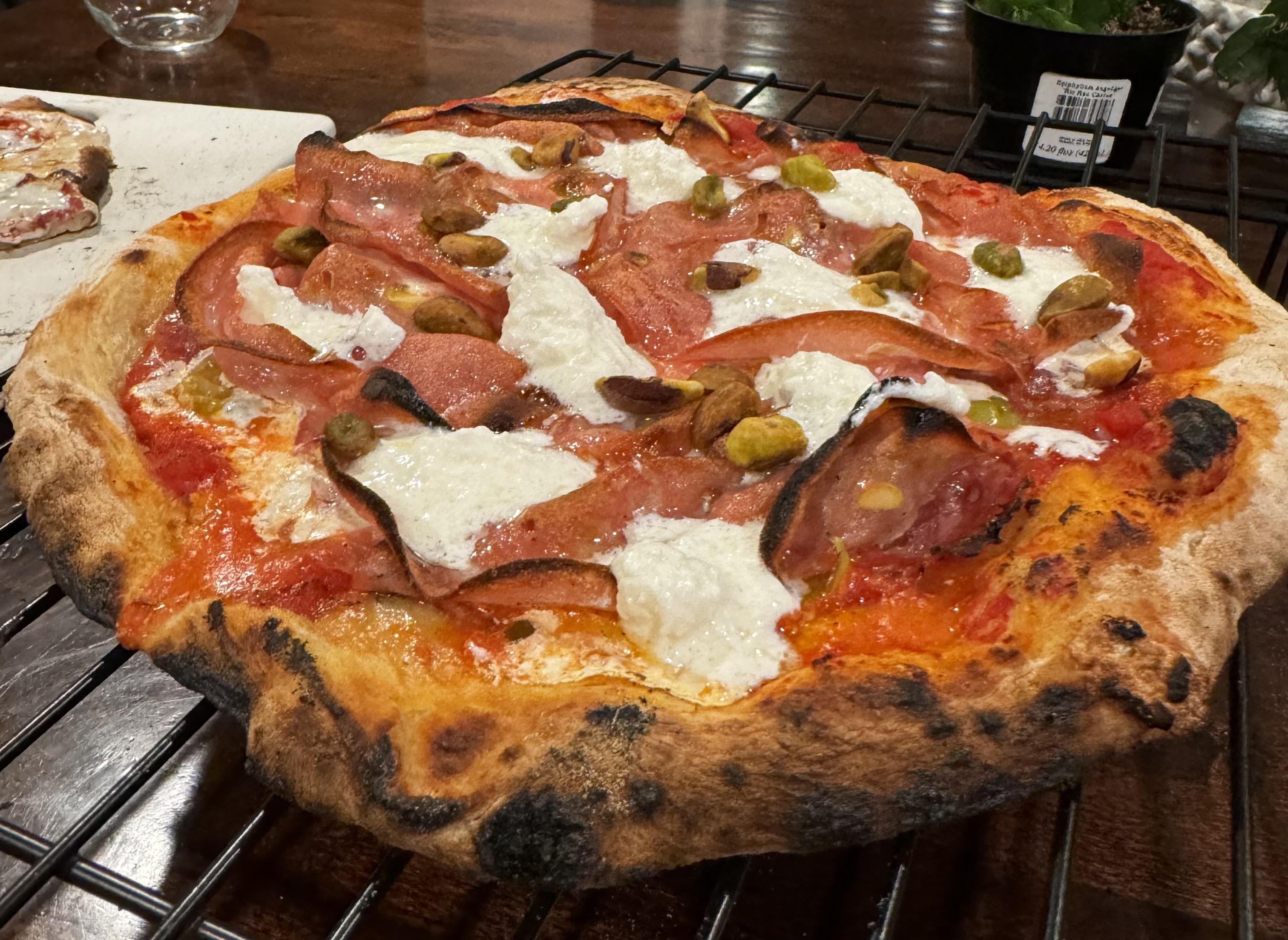 Mortadella, Pistachio and Stracciatella r/Pizza