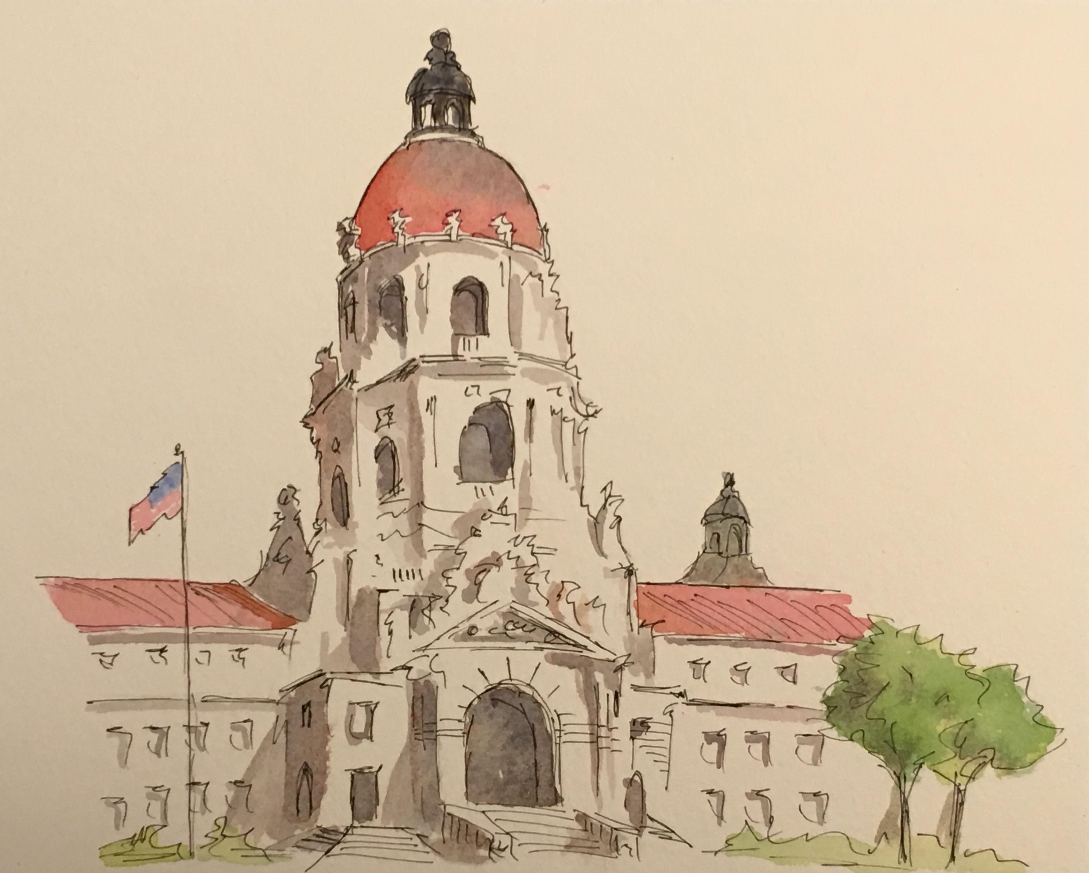 I drew Pawnee city hall! r/PandR