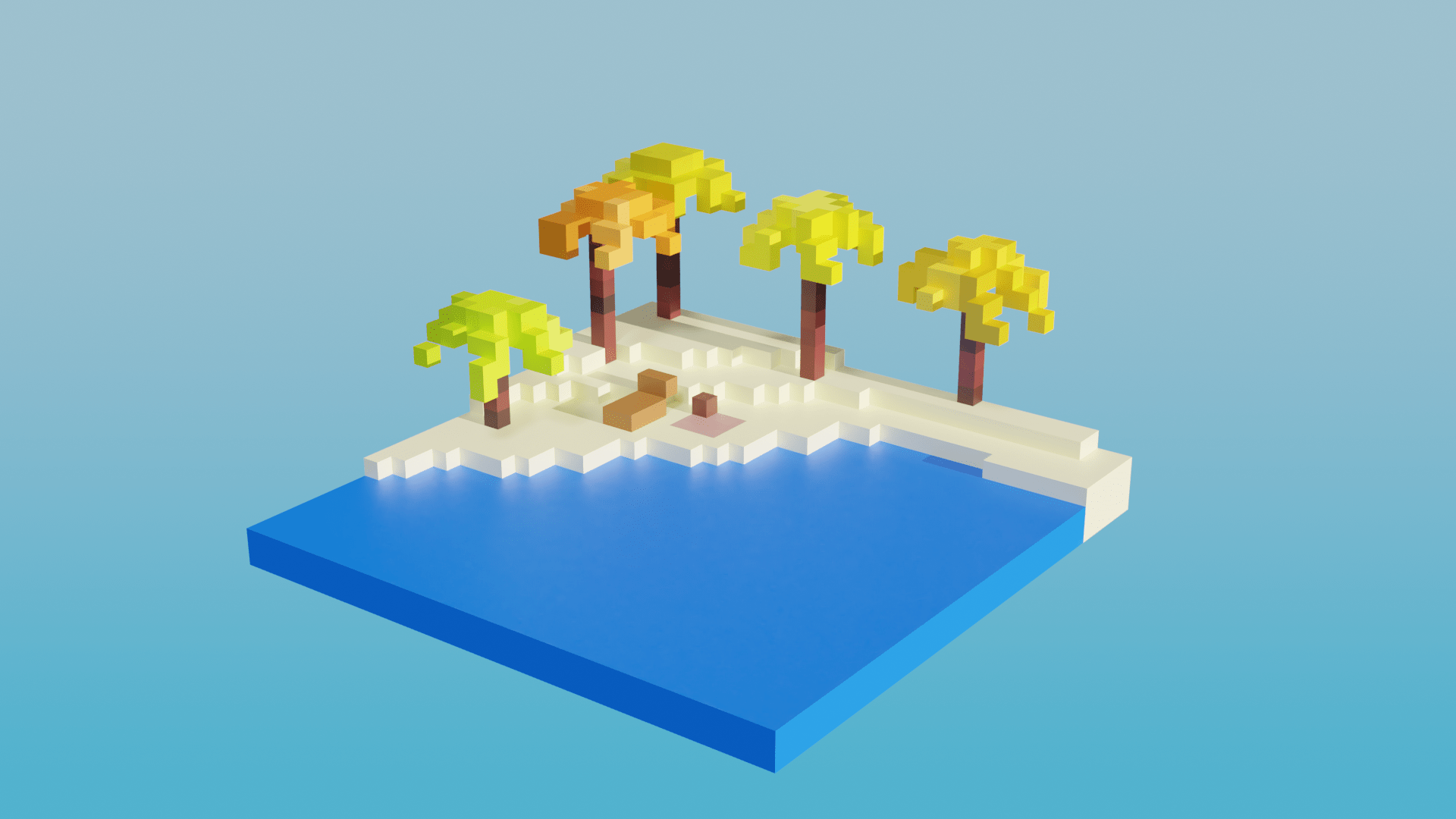 Testing out voxel art with Goxel and Blender, how is it? r/blender