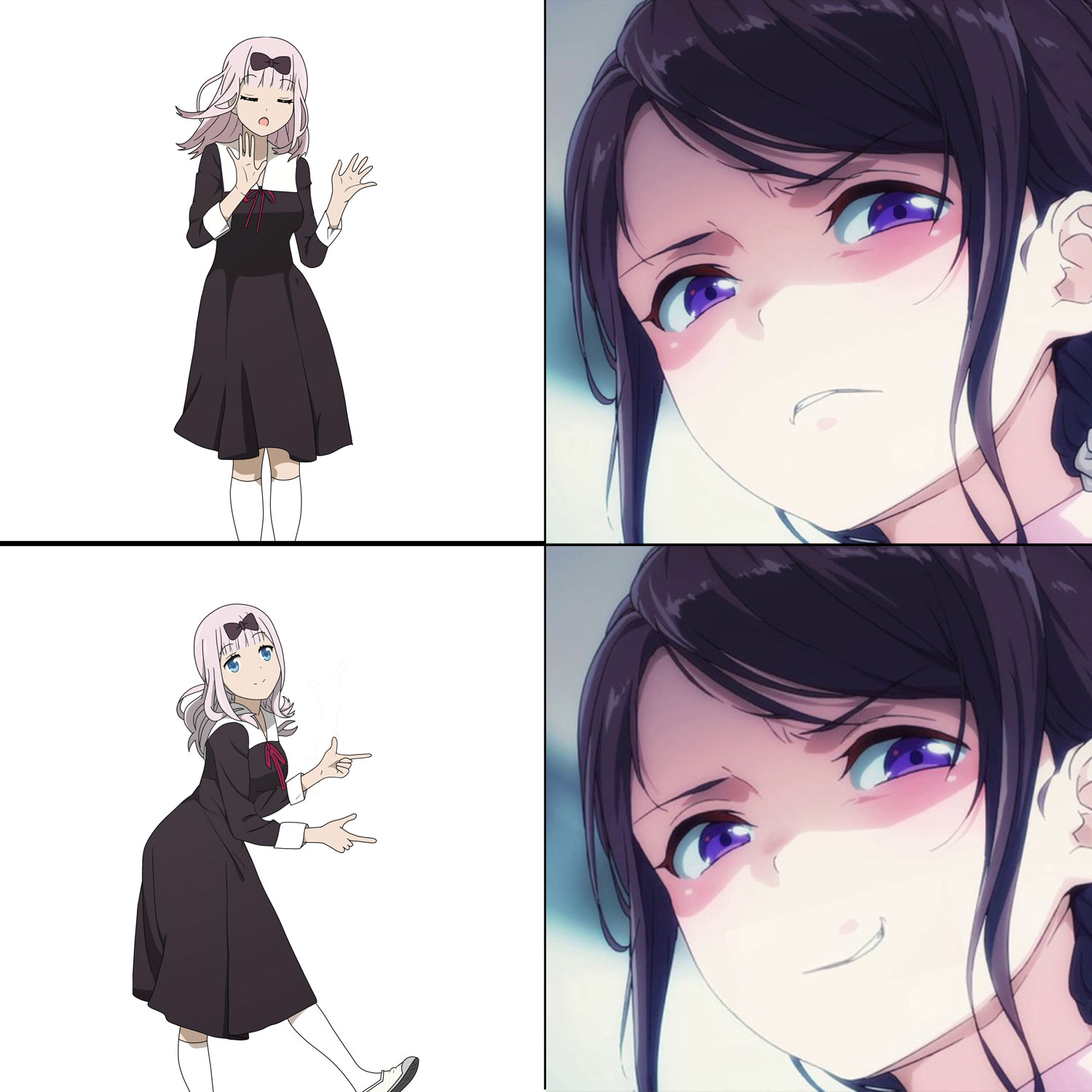 My new hobby Turning disgusted anime girls into grinning anime girls