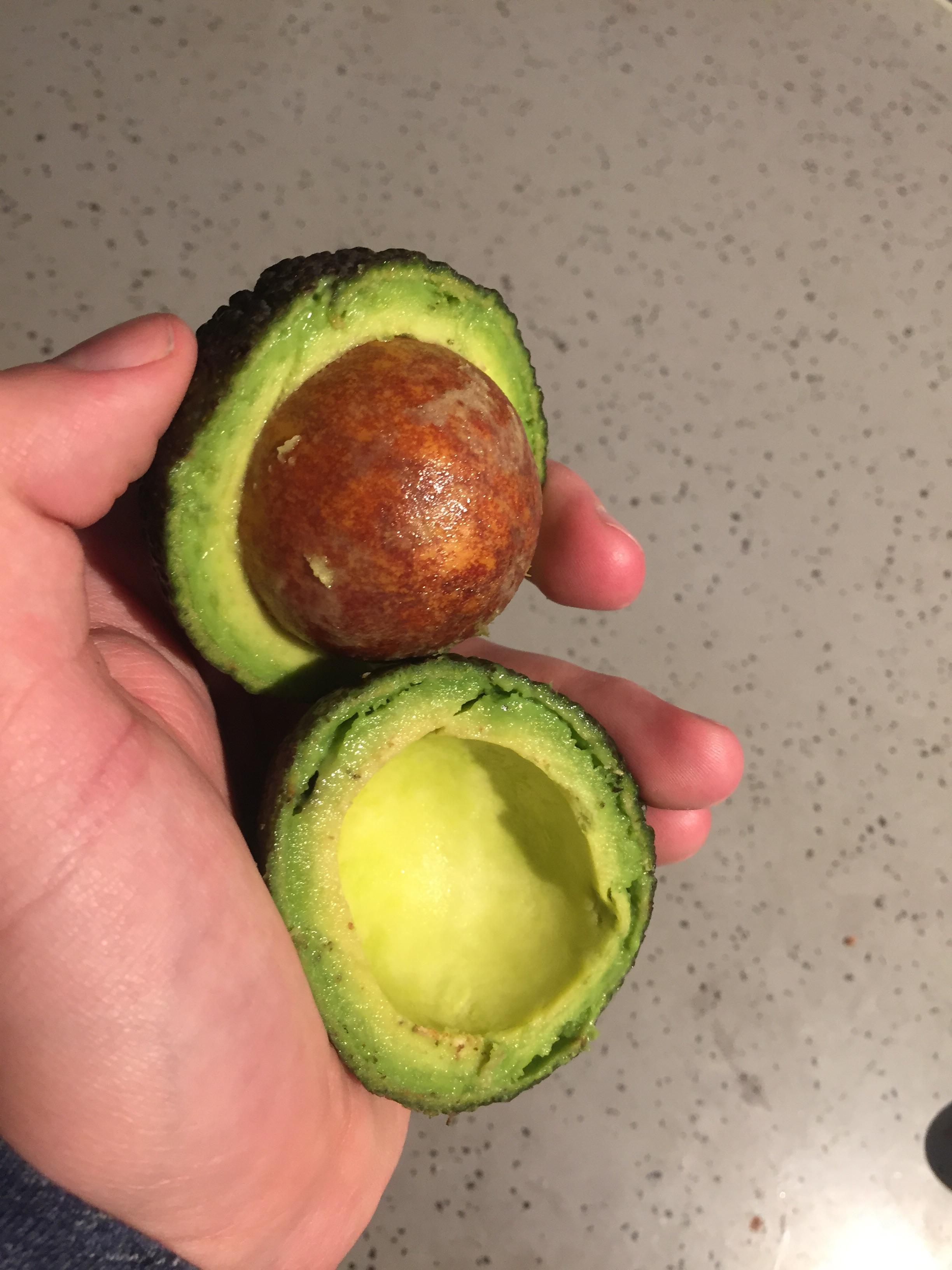 The size of this avocado seed mildlyinfuriating