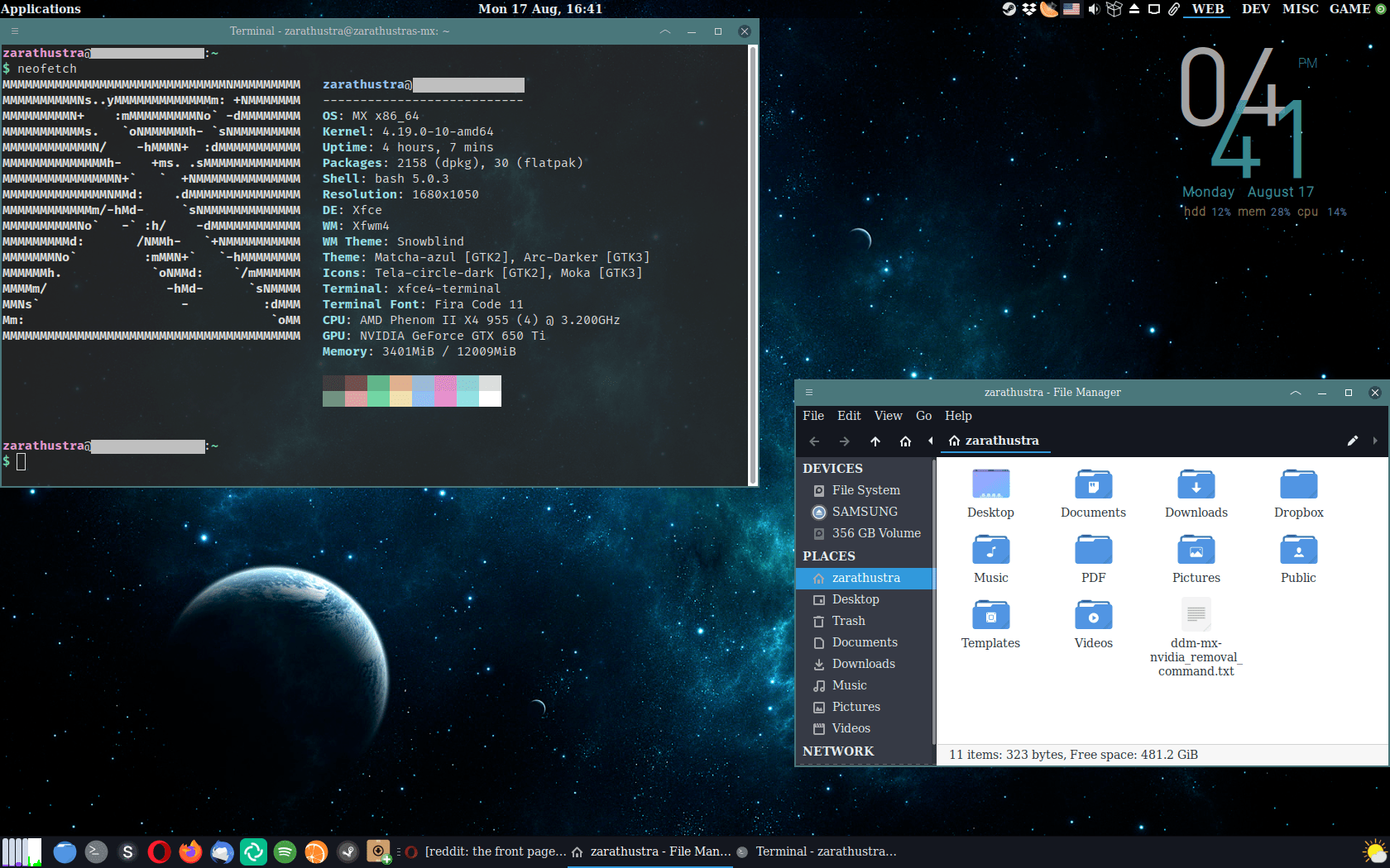 [XFCE] Simple theme applied on MX Linux r/MXLinux