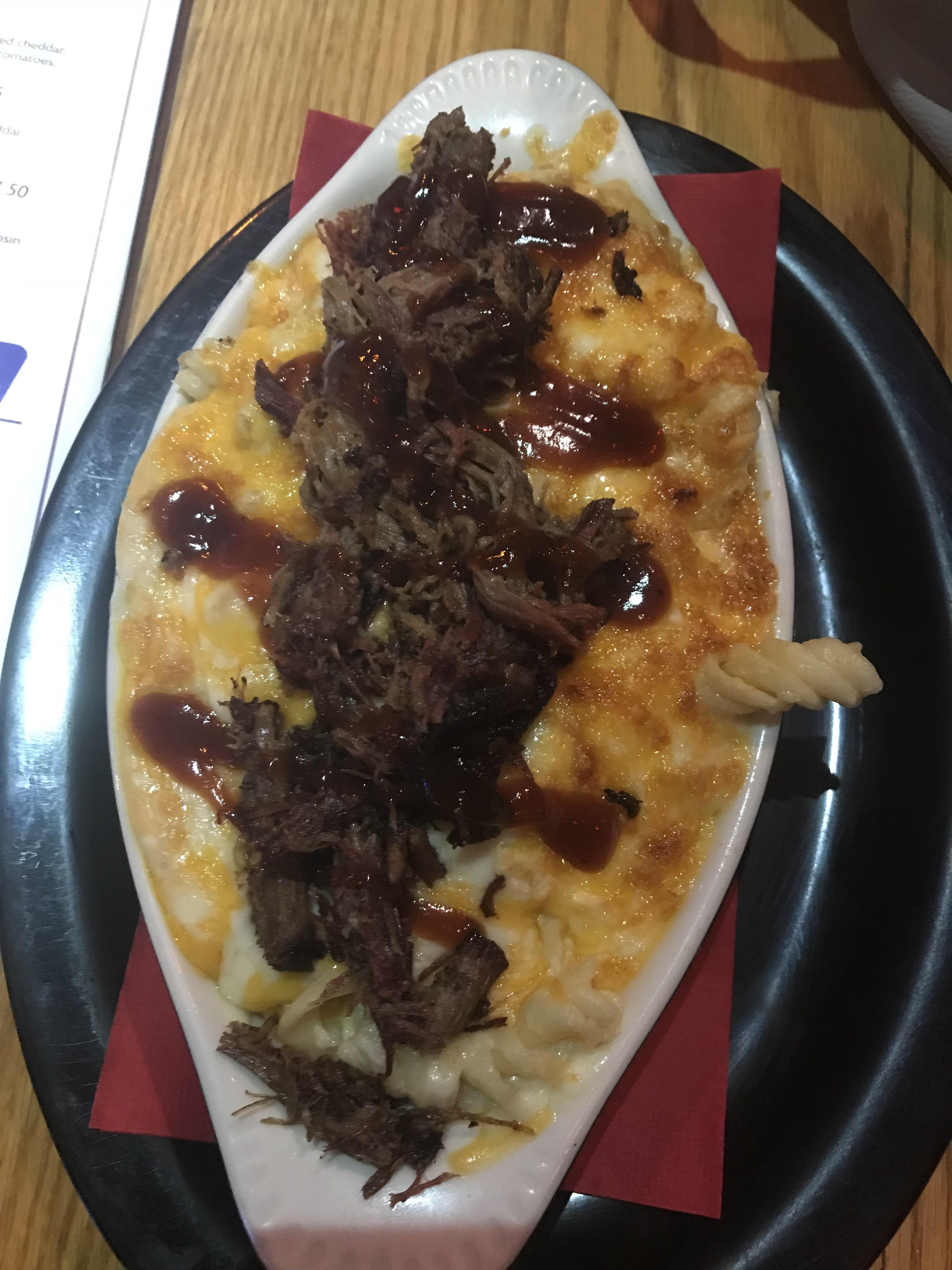 [I ate] BBQ Brisket Mac and Cheese r/food