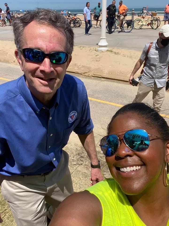 VA Gov Northam disobeying his mask mandate ahead of a possible