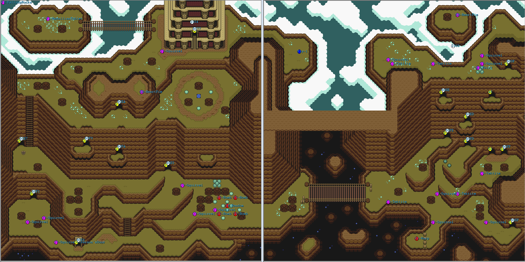 Working on a LTTP routing/logic change mod. Here's LW Death mountain