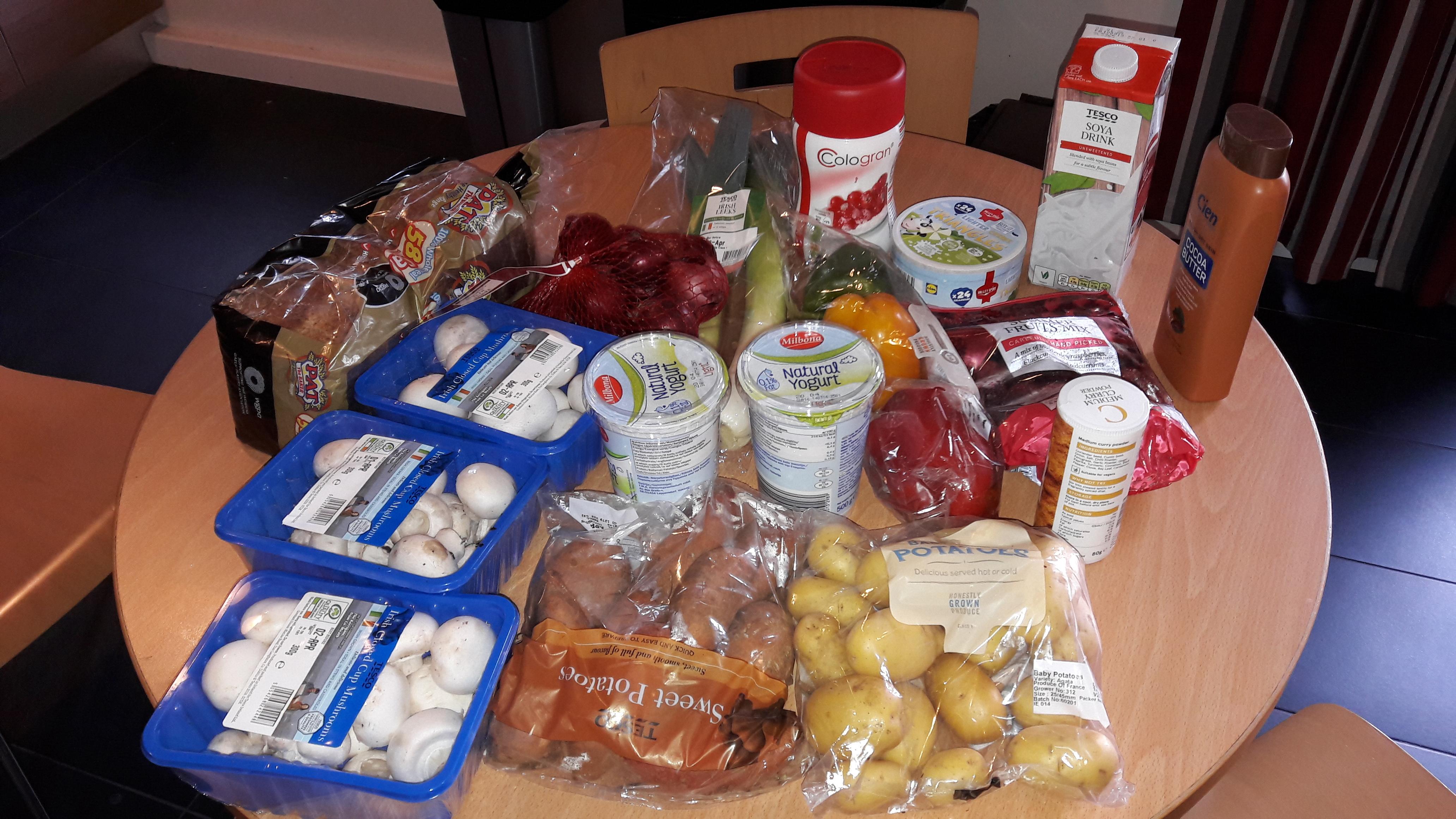 €16.70 Grocery for College Student+ weight loss (Tesco and Lidl) r