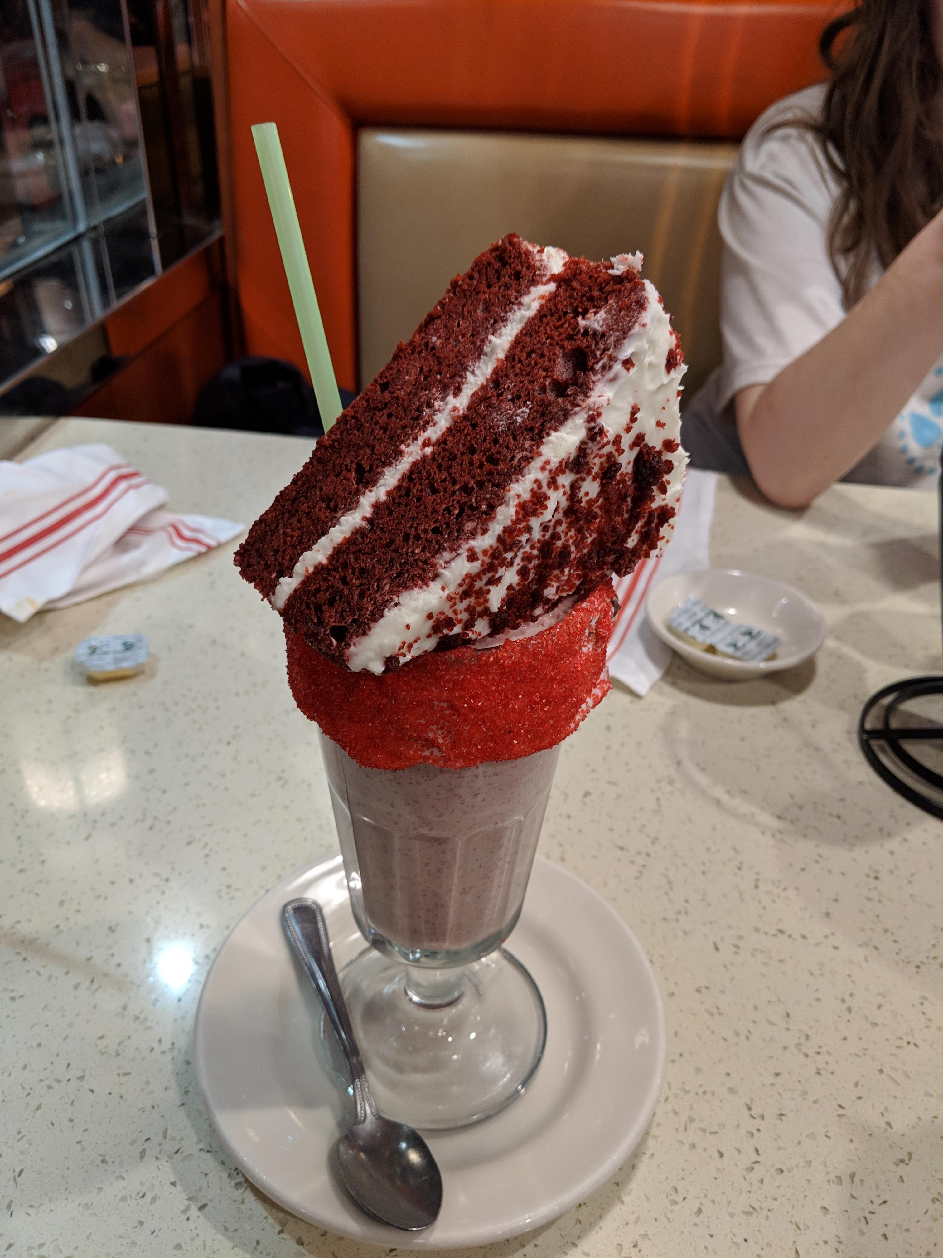This Giant Red Velvet Shake Is Just Amazing! (Orangetown Diner, NJ