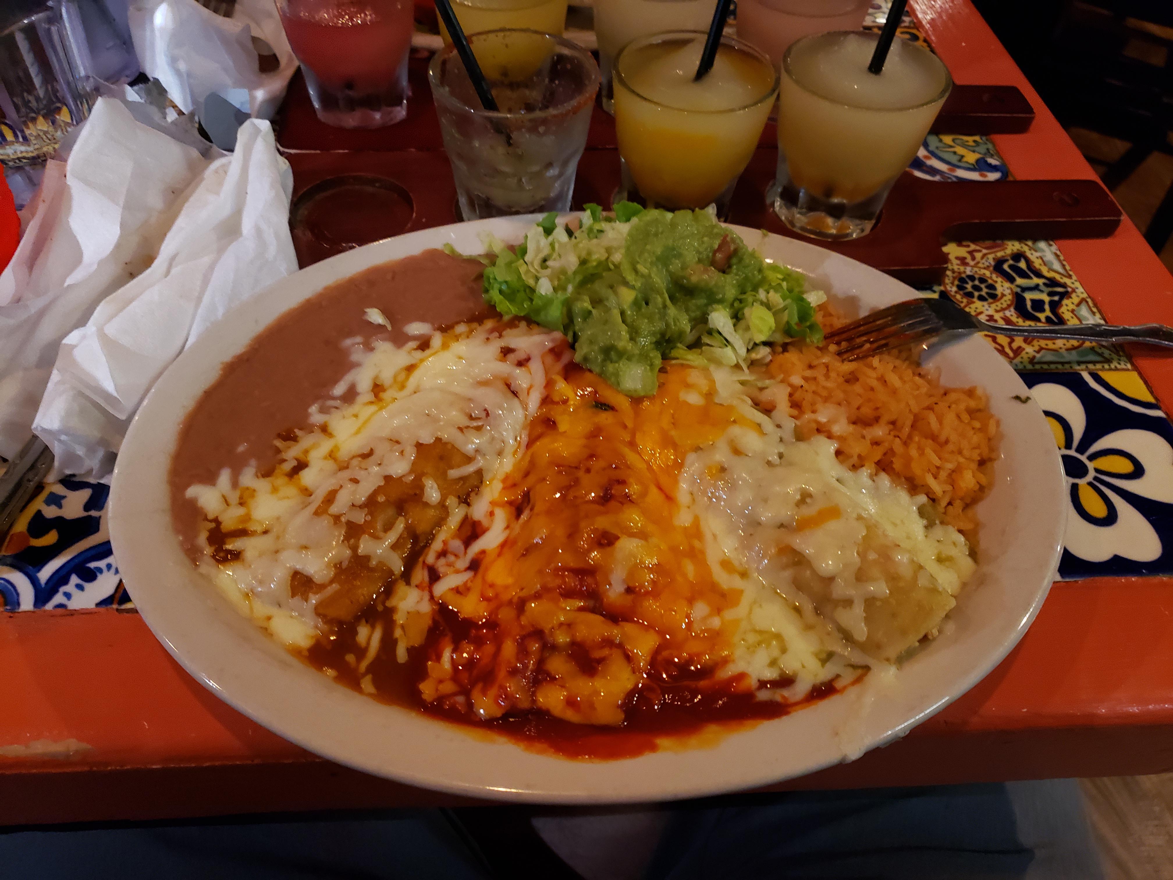 Some bomb Enchiladas from Texican Cafe here in Austin, TX. [OC] r/food