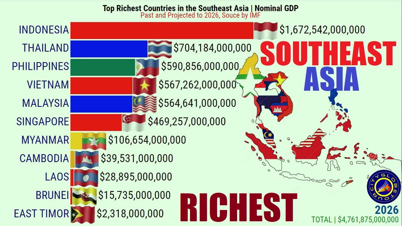 Richest Countries in Southeast Asia r/MapPorn