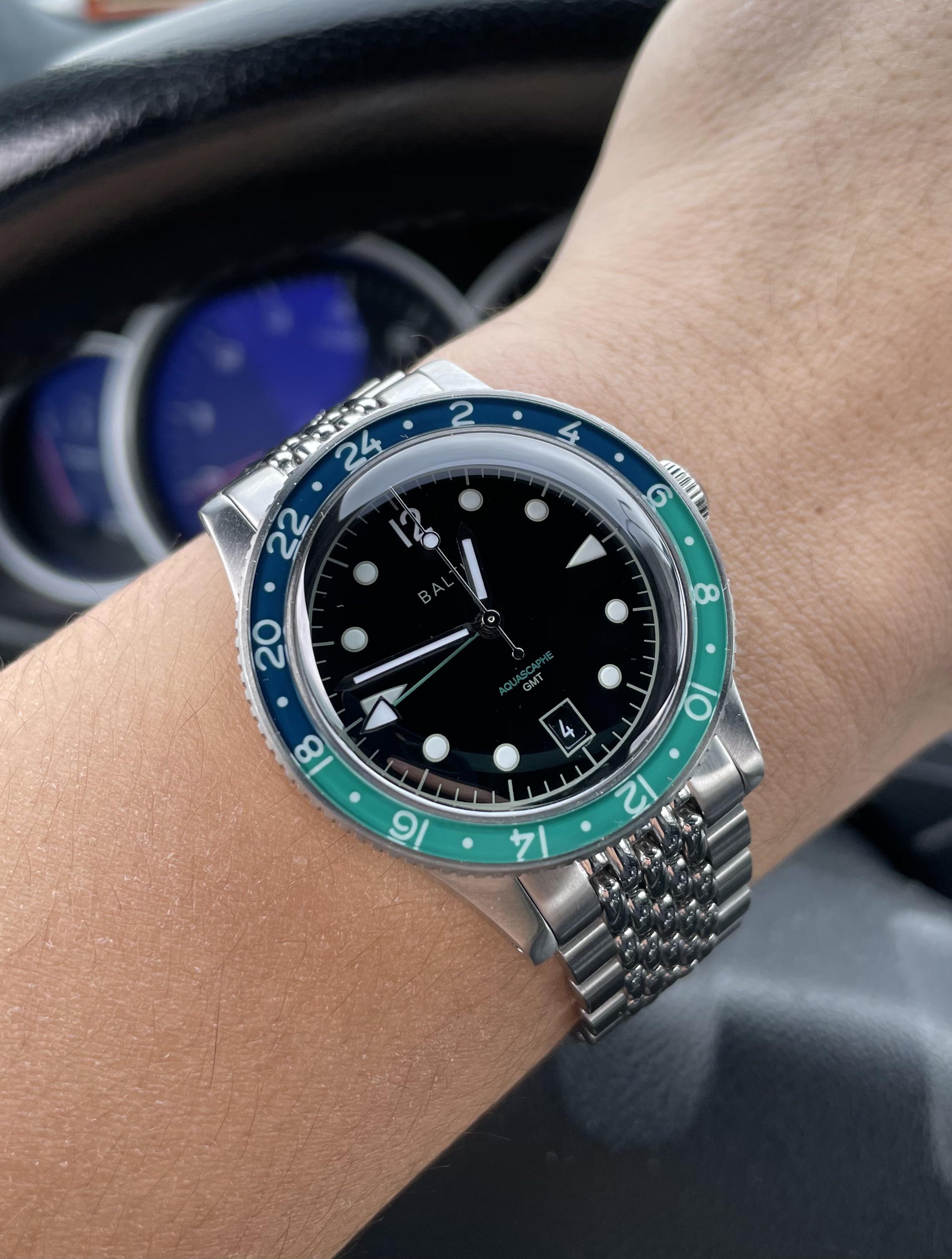 [Baltic Aquascaphe GMT] Just got this one in the mail last night, Lovin