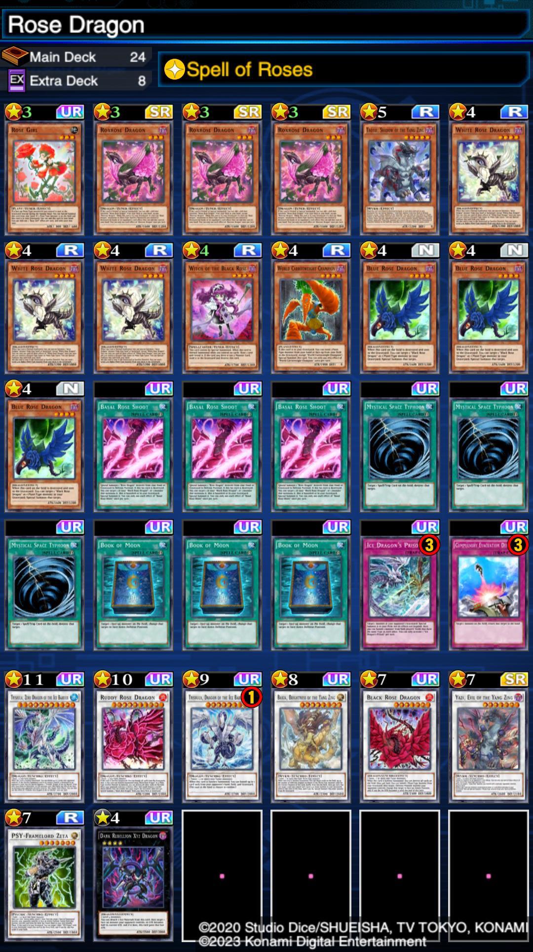 Rose Dragons reviewing the deck and its unlimit in the TDGP [writeup