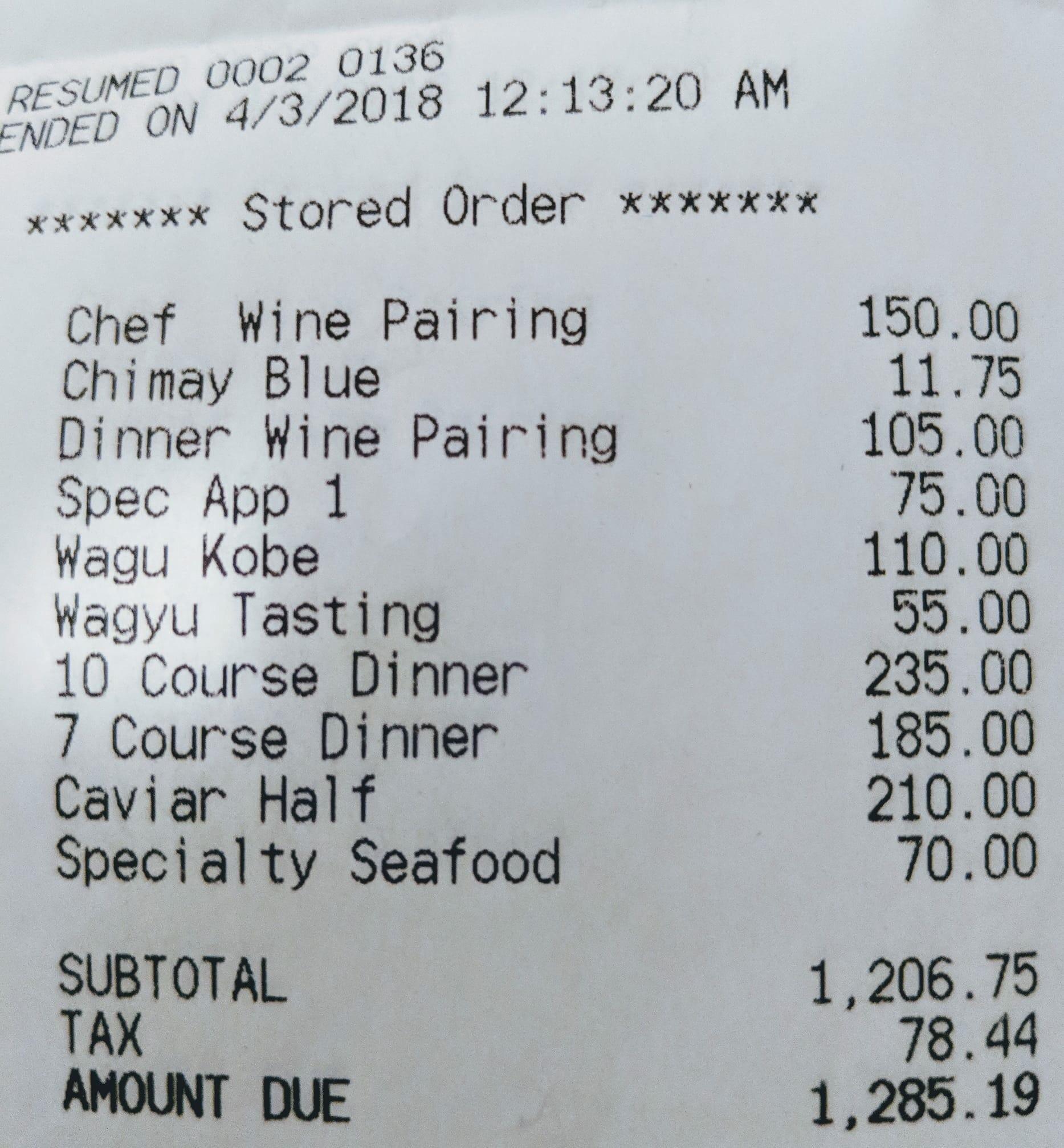 The real cost of dining at Victoria & Albert’s r/WaltDisneyWorld