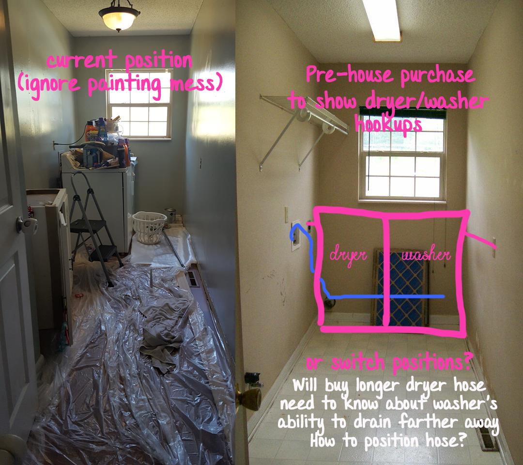 Want to move washer farther away from drain. Can this be done? How to