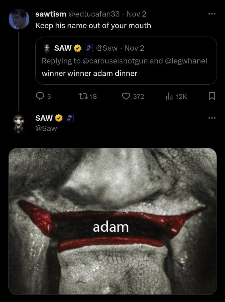 The Saw Account on Twitter... 😂 r/saw