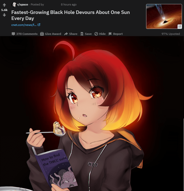 Black Hole Chan at it again Animemes