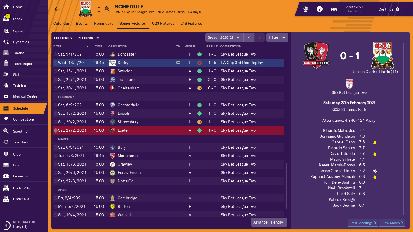 1 goal conceded in 8 league games...not bad for a team predicted to