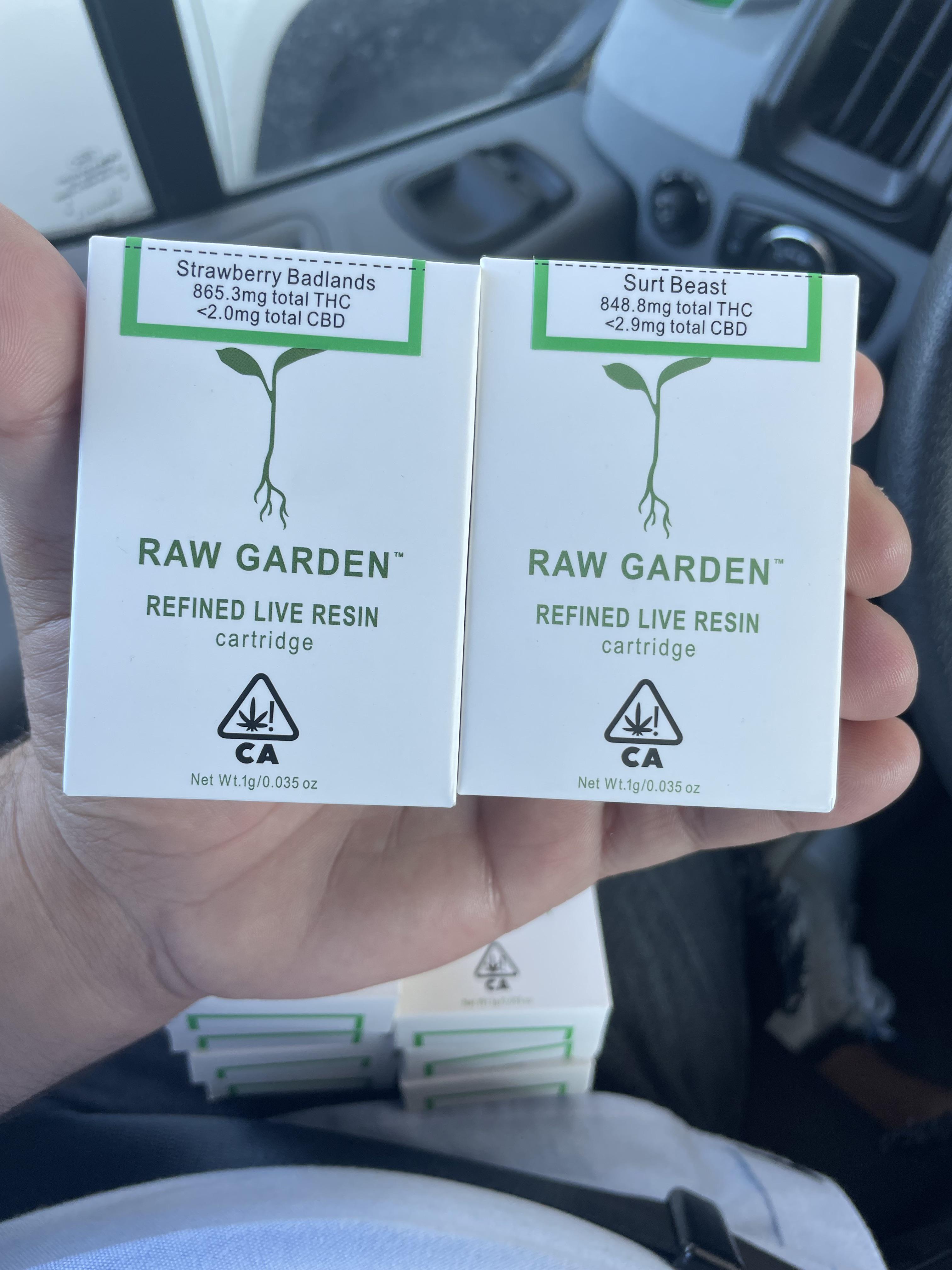 Raw Garden 100 THCarts
