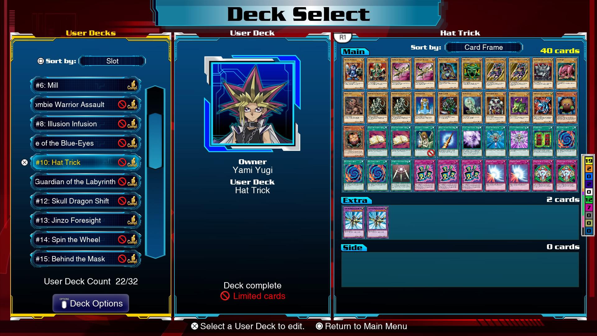 Recreation of Yugi's deck from his duel with Ghost Kaiba (posted his