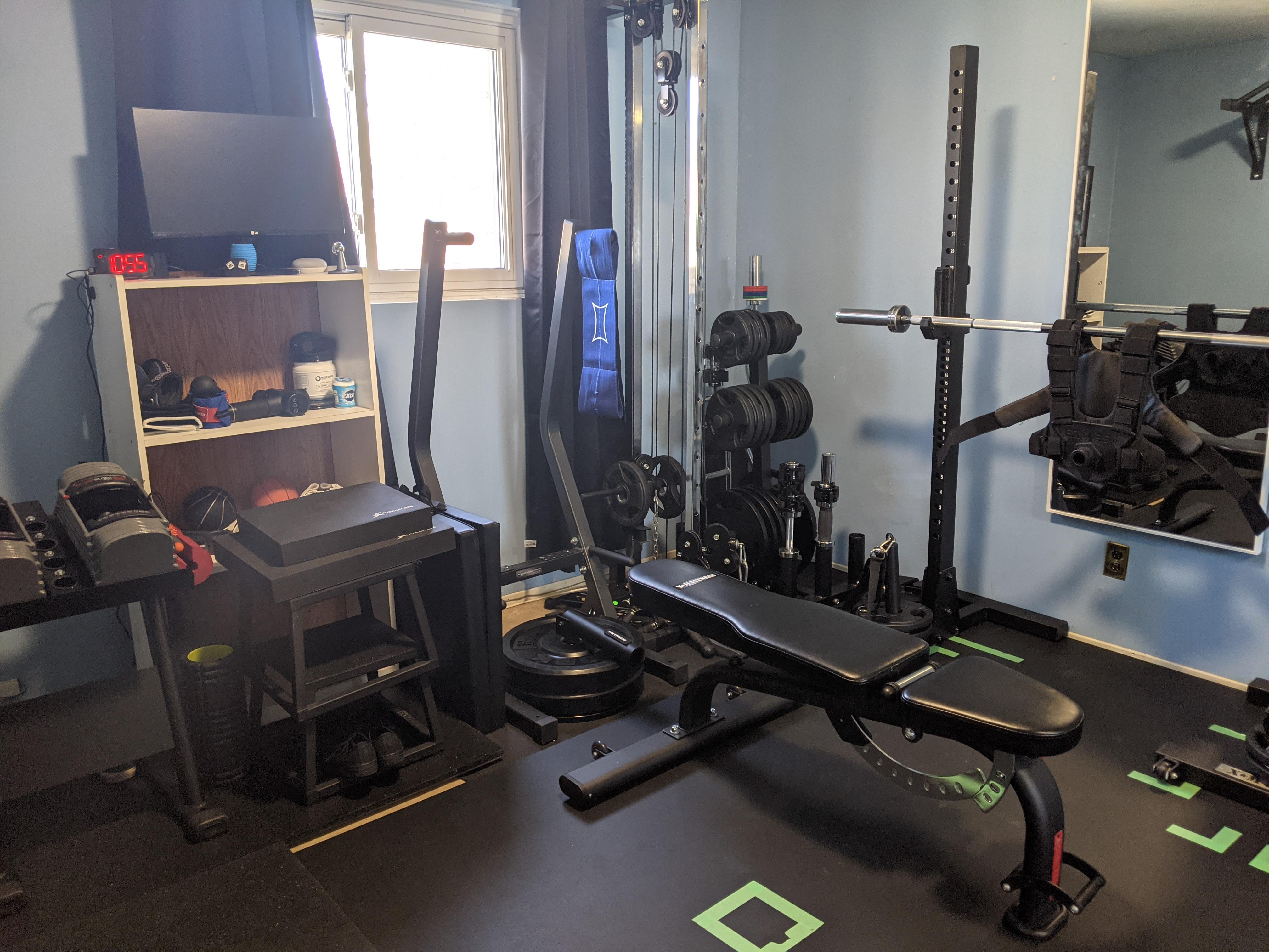 Spare bedroom turned gym second floor of house r/homegym
