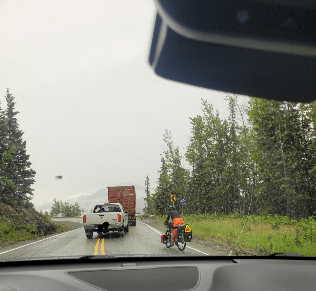 Certified Cyclist moment (Mp. 76, Glenn Hwy) r/alaska