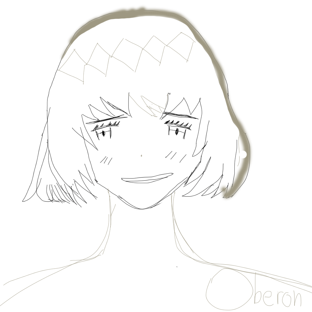 Oberon Line Art r/grandorder