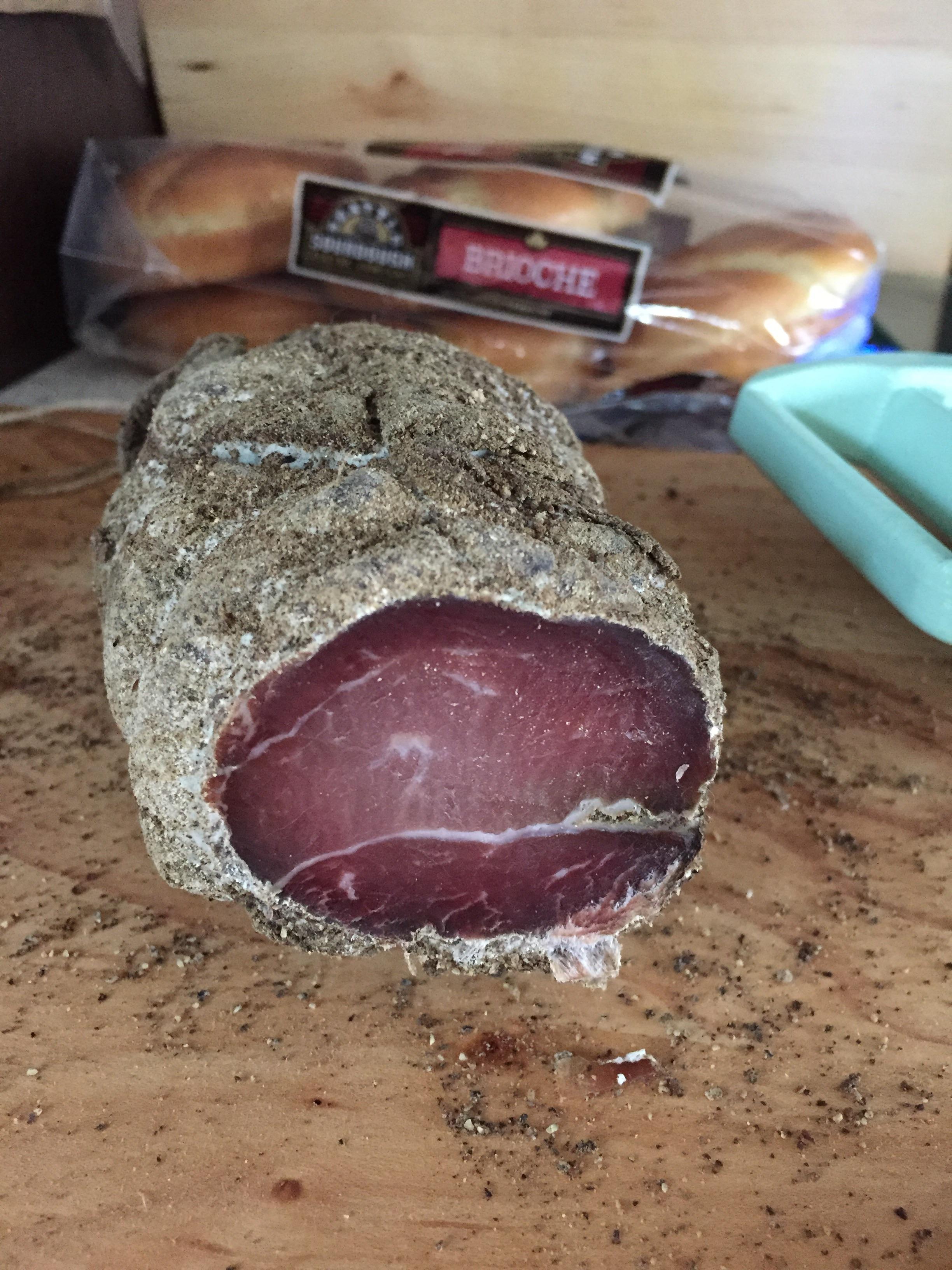 First dry cure! Peppered and cold smoked ham r/Charcuterie