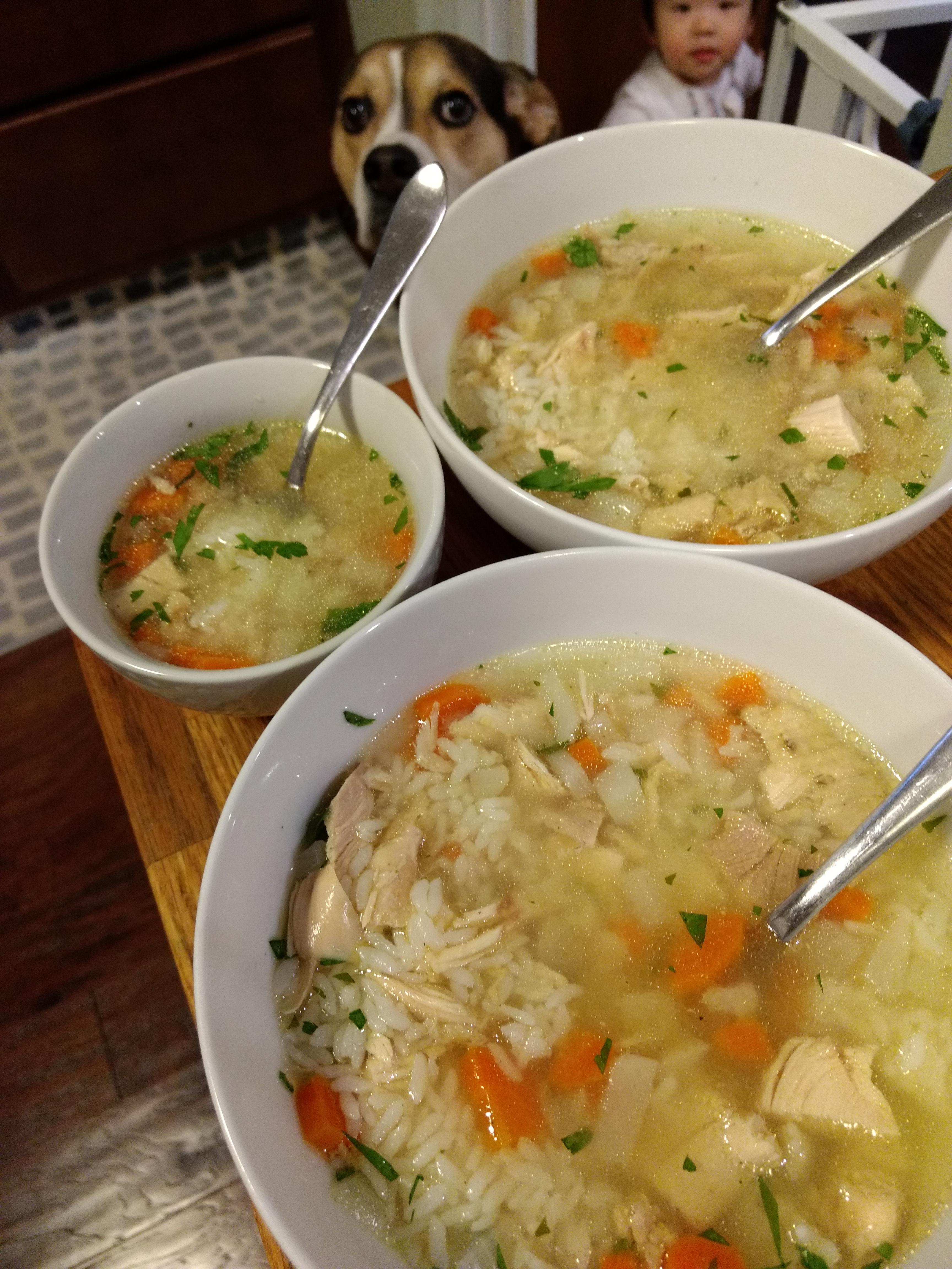 Chicken soup with rice r/tonightsdinner