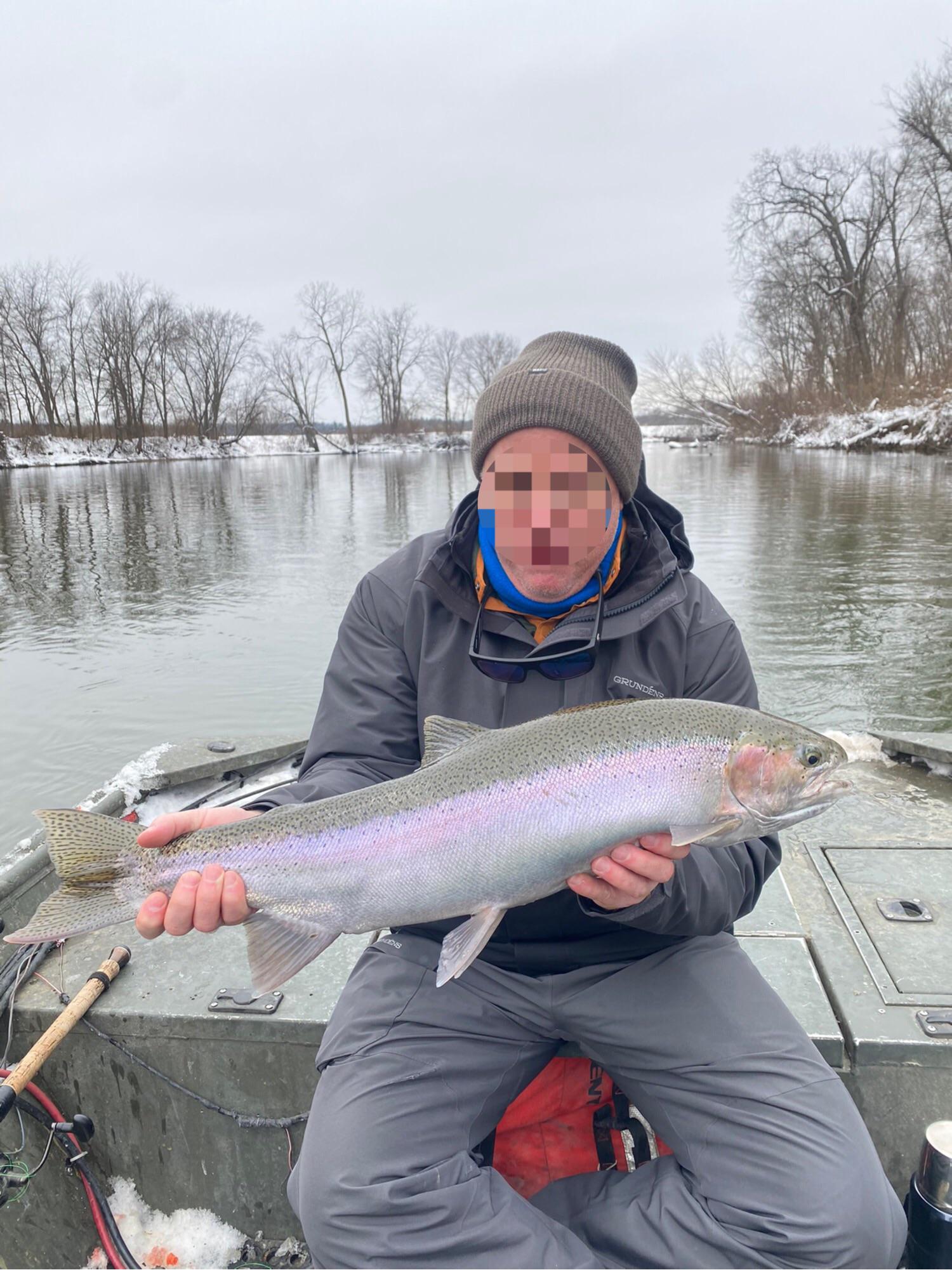 First day of winter on the Kalamazoo river r/troutfishing