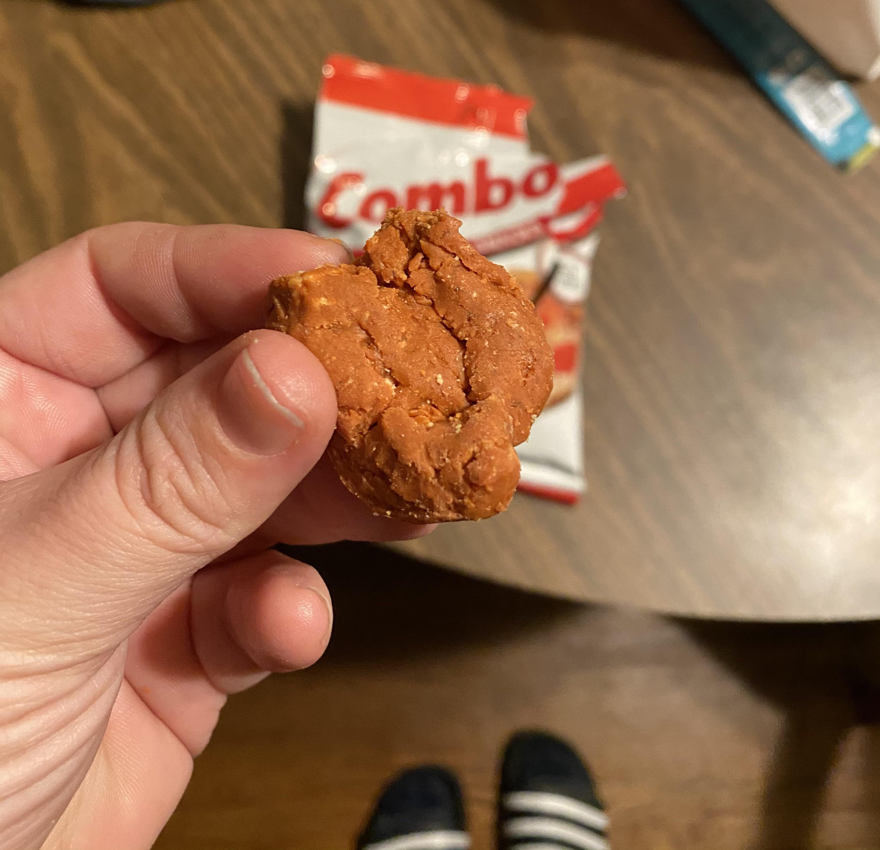 My bag of Combos came with a blob of pepperoni pizza filling r