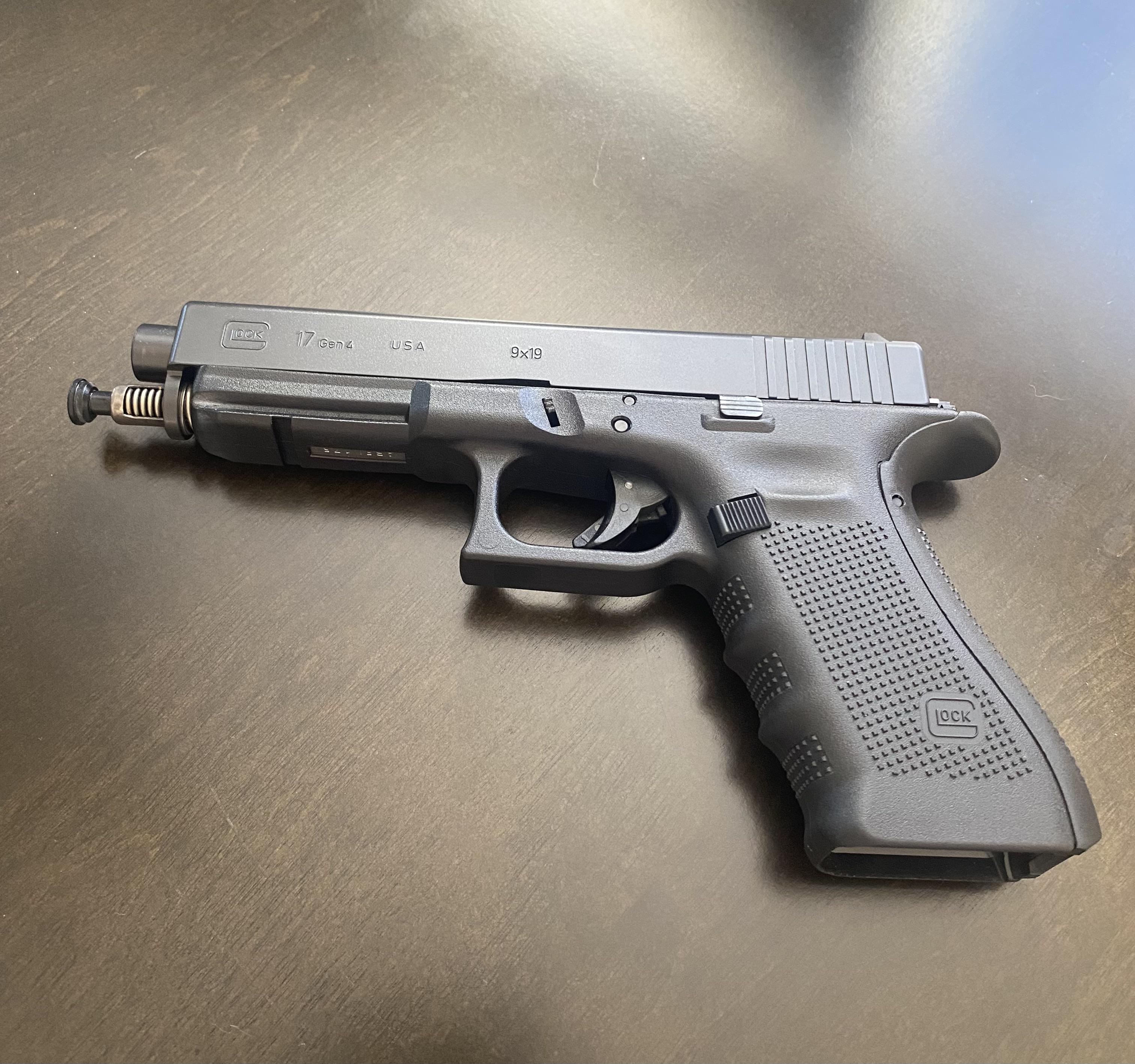 So I was teaching a friend to disassemble and reassemble a glock, and