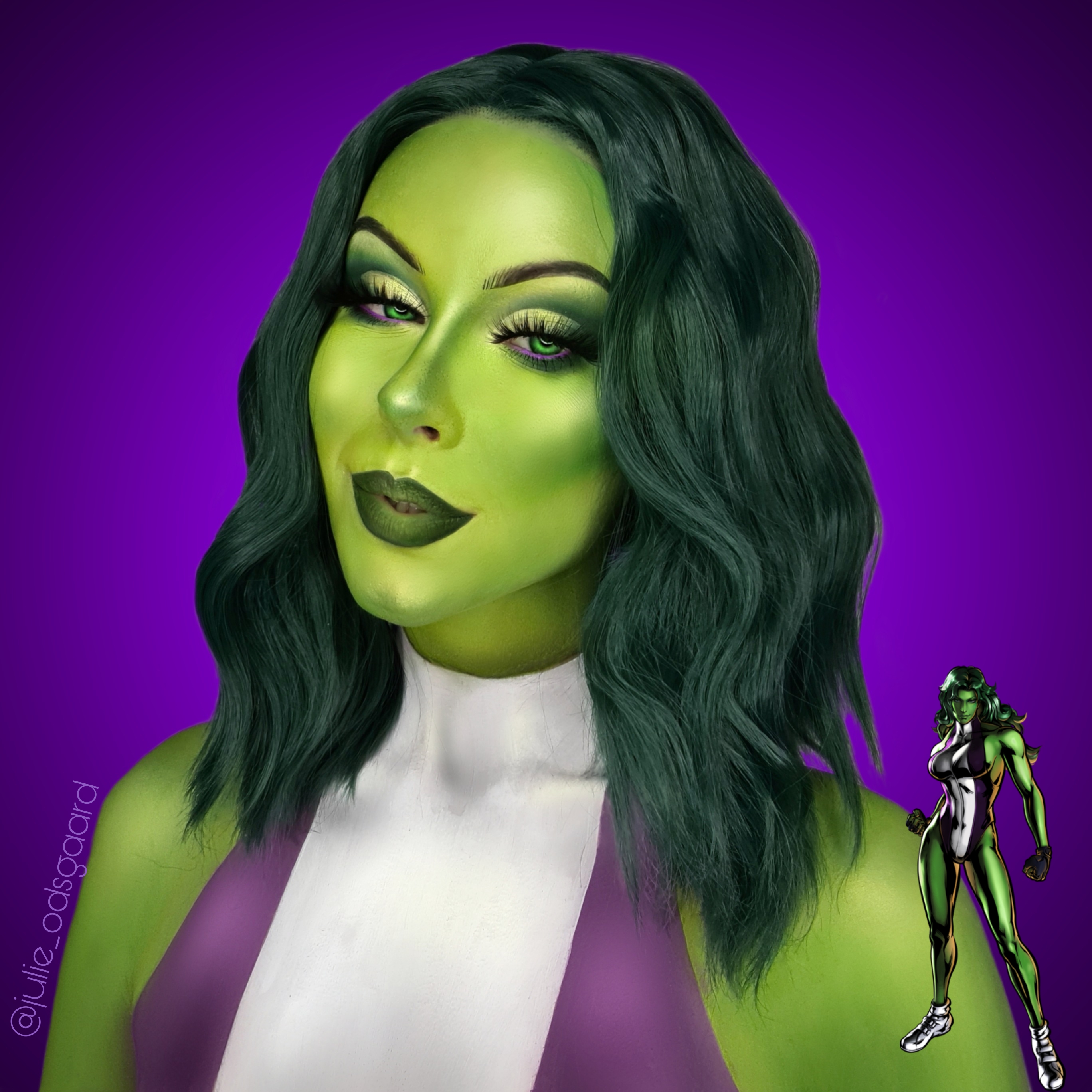 My audition for SheHulk!! 😂 (Makeup & bodypaint) r/marvelstudios
