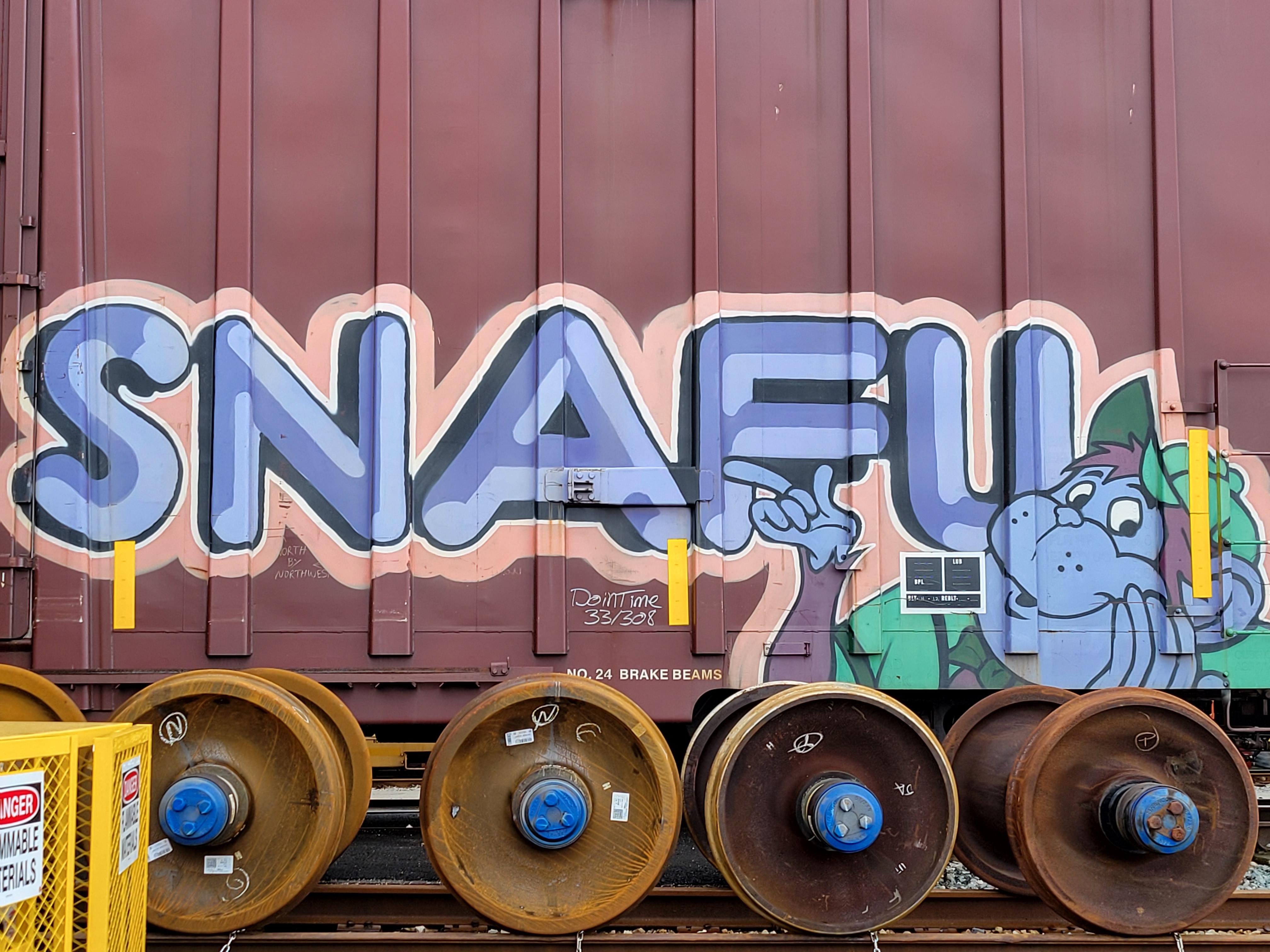 Monkey with a railway situation report r/boxcarart