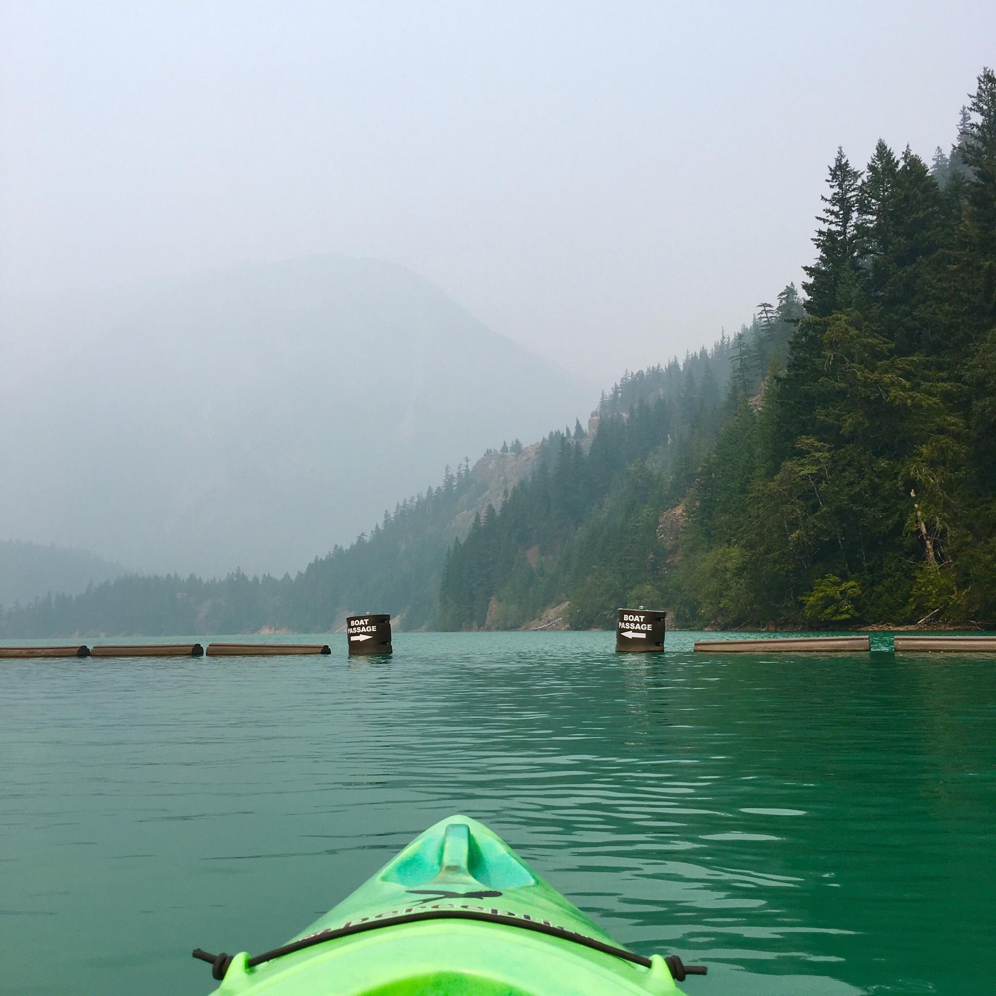 My first ‘boat passage’ yesterday at Diablo Lake (North Cascades NP