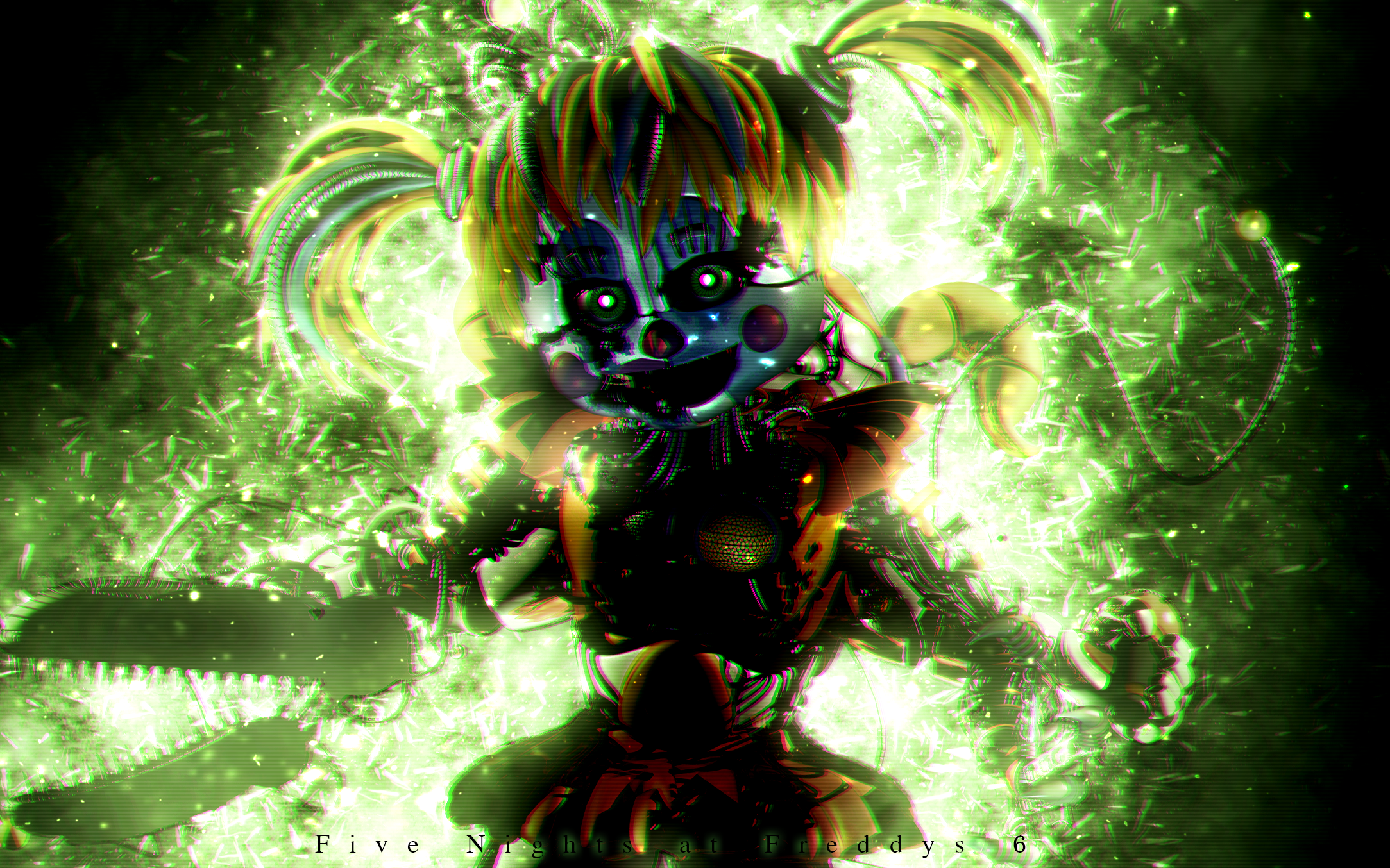 Five Nights at Freddy's 6 Poster Circus Baby & Scrap Baby r