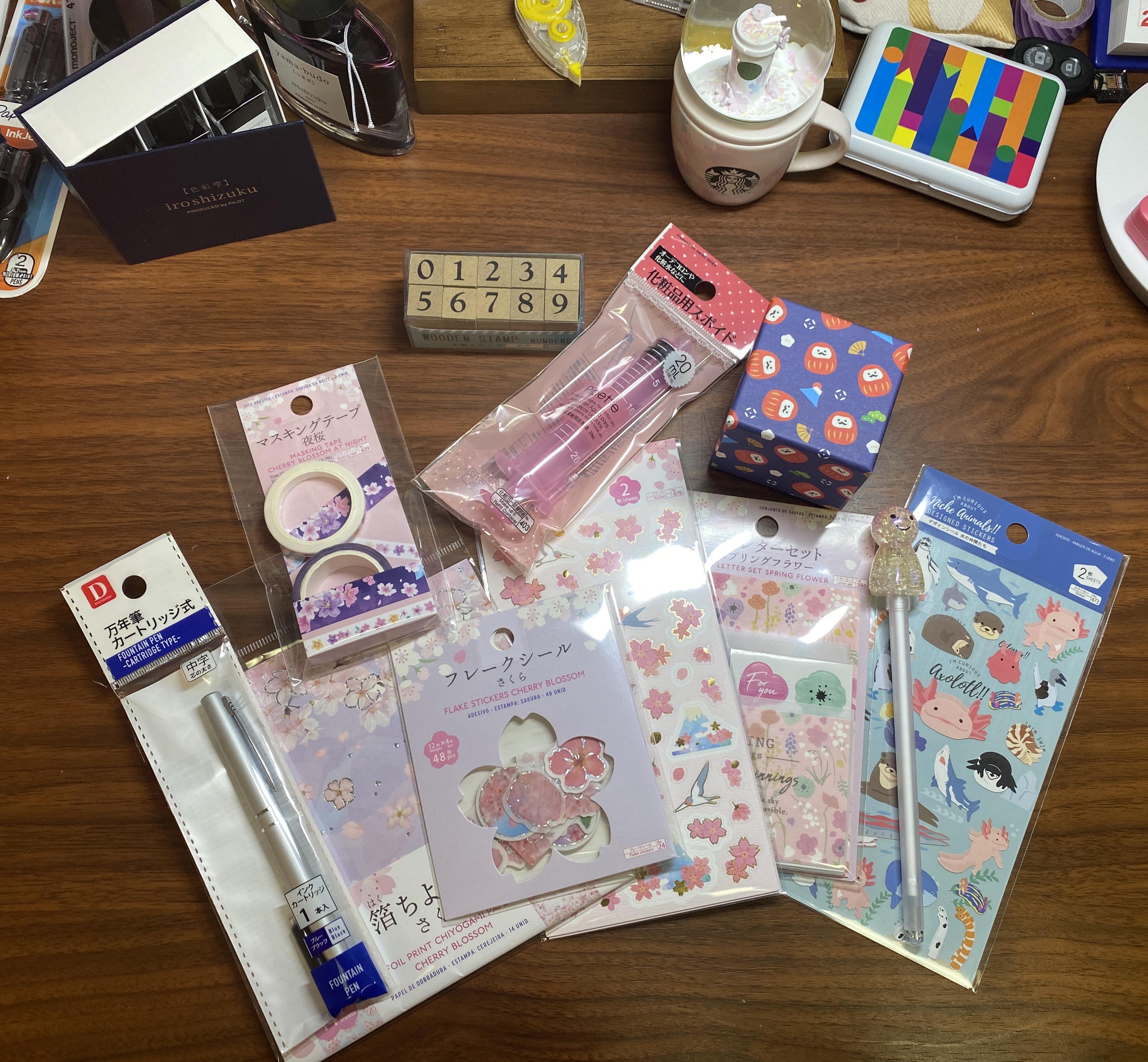 Today’s Daiso (Japan) haul. They finally put all of the Sakura stuff