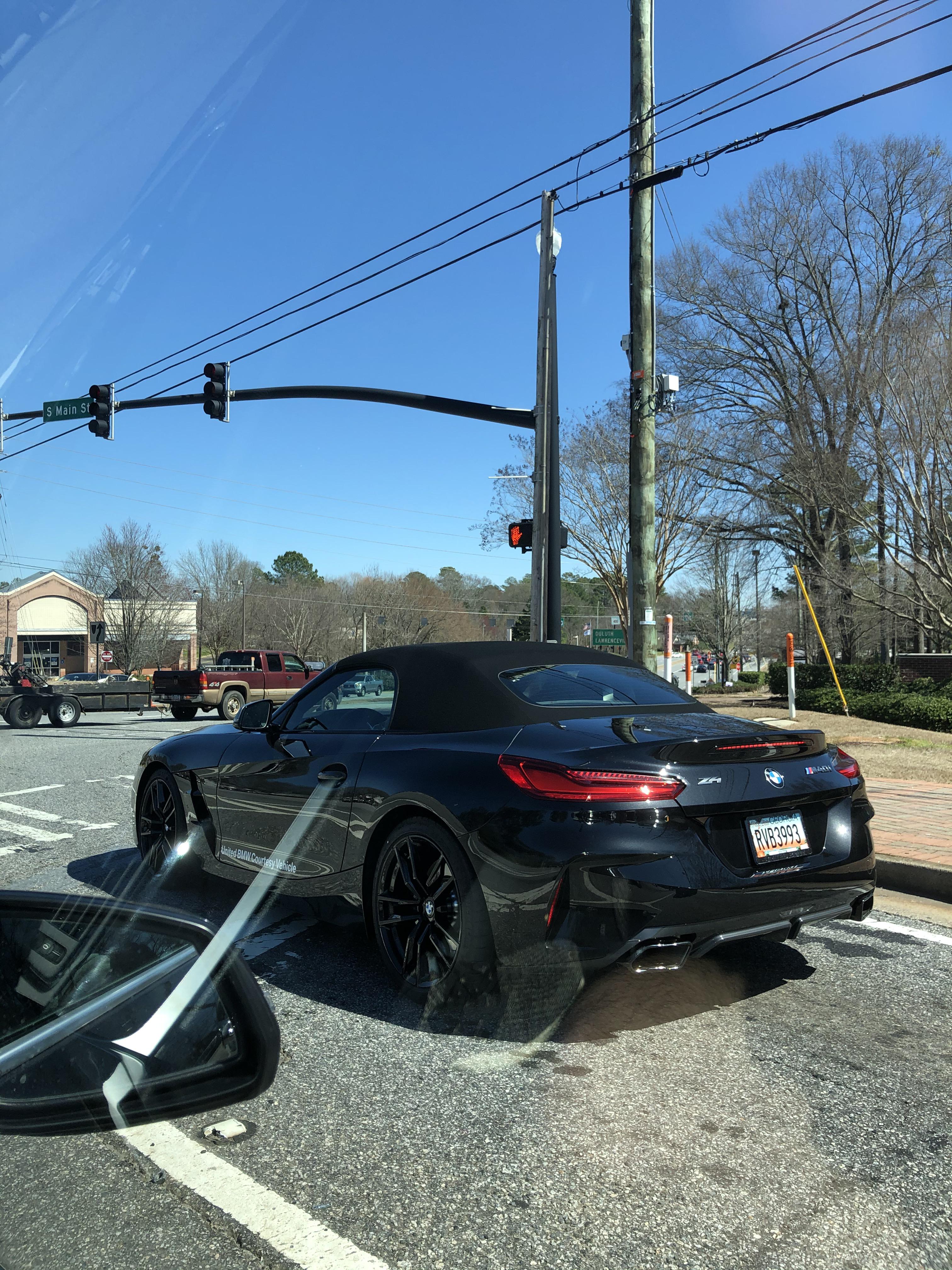[2020 BMW Z4 M40i] at a traffic light in Roswell, GA spotted