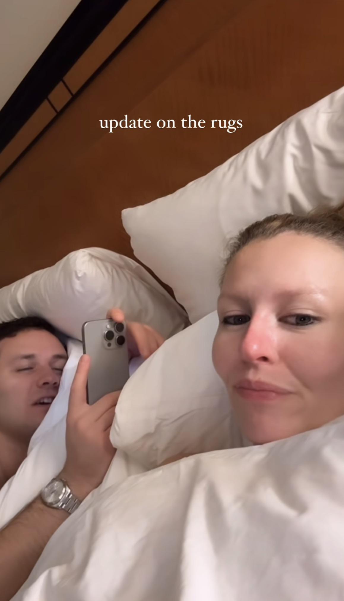 Why must she always insist on letting us know she lies in bed naked