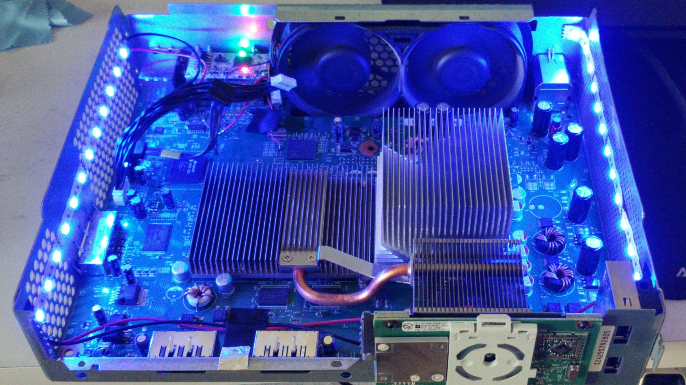 My first DIY LED Mod r/xbox360